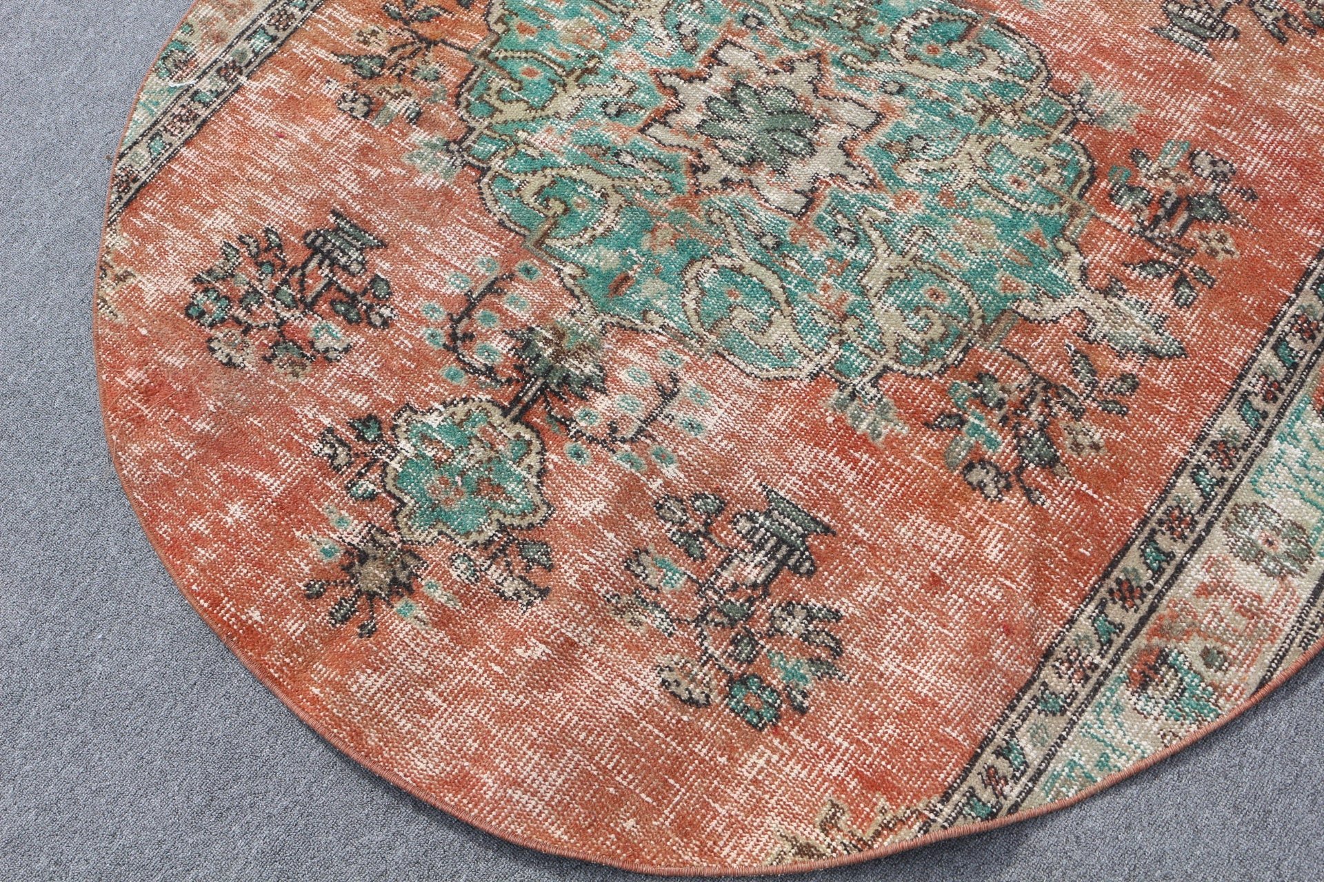 Giriş Halısı Halıları, Yün Halıları, Vintage Halı, Yatak Odası Halısı, Türk Halısı, Çocuk Odası Halısı, 4.7x4.6 ft Accent Halısı, Kırmızı Mutfak Halısı, Yatak Odası Halıları