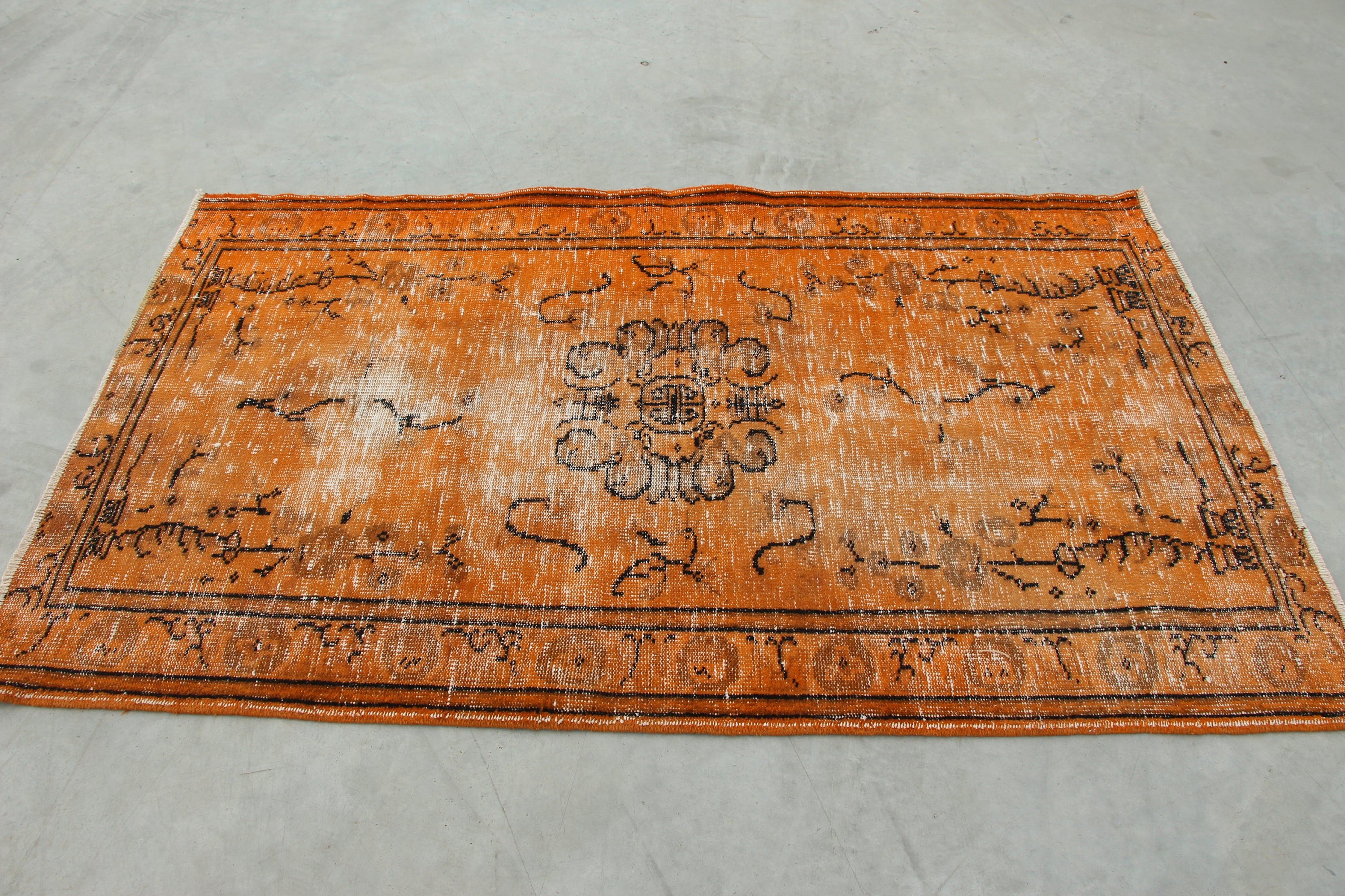 Yatak Odası Halıları, Turuncu Yatak Odası Halısı, 3,7x6,3 ft Accent Halıları, Mutfak Halısı, Türk Halısı, Vintage Halılar, Çocuk Halısı, Yer Halısı, Yatak Odası Halısı