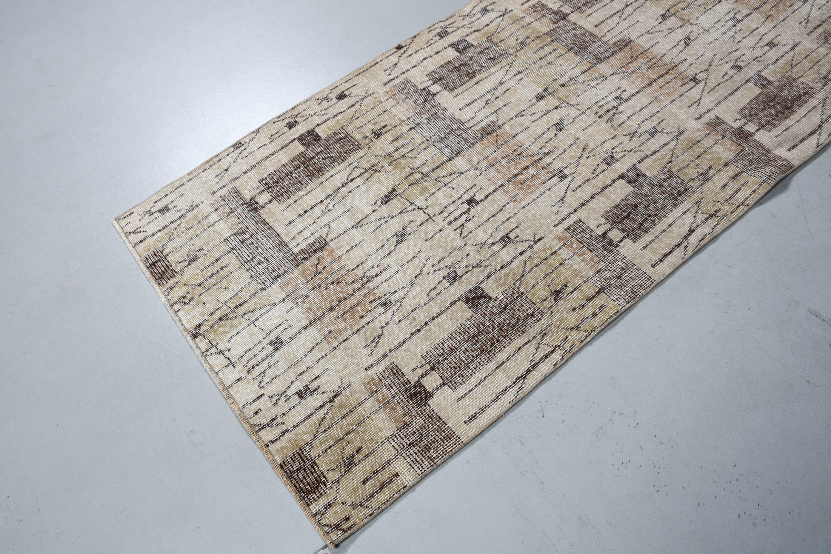 Turkish Rug, Beige Home Decor Rug, Vintage Rugs, Bedroom Rug, Kitchen Rug, Rugs for Bedroom, Entry Rugs, Cool Rug, 3.2x6.9 ft Accent Rug