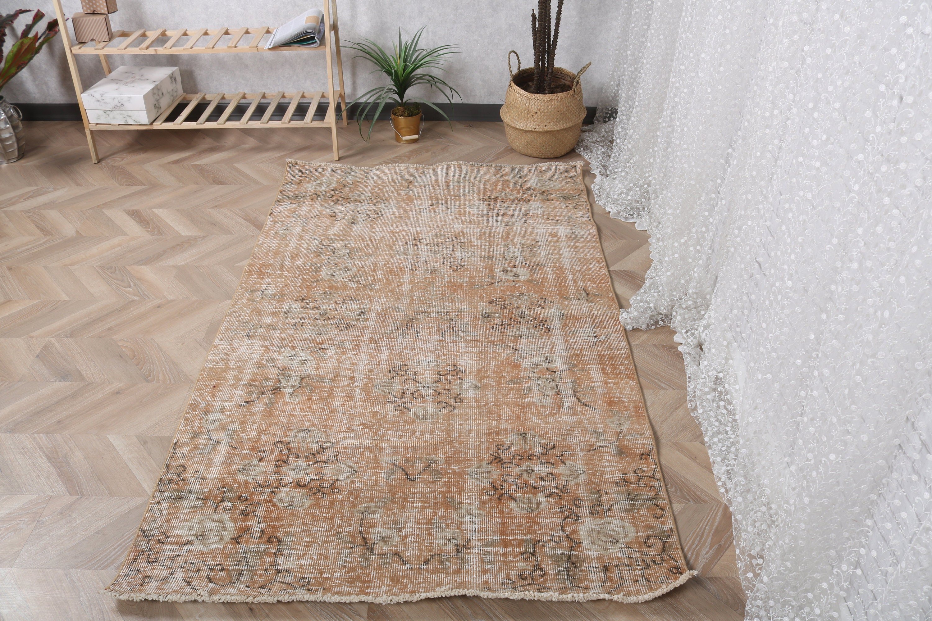 Kabile Halısı, Boho Vurgulu Halı, Dekoratif Halılar, Vintage Halılar, Yer Halısı, Kahverengi Açıklama Halısı, Türk Halısı, Modern Halı, 3,8x6,3 ft Vurgulu Halılar