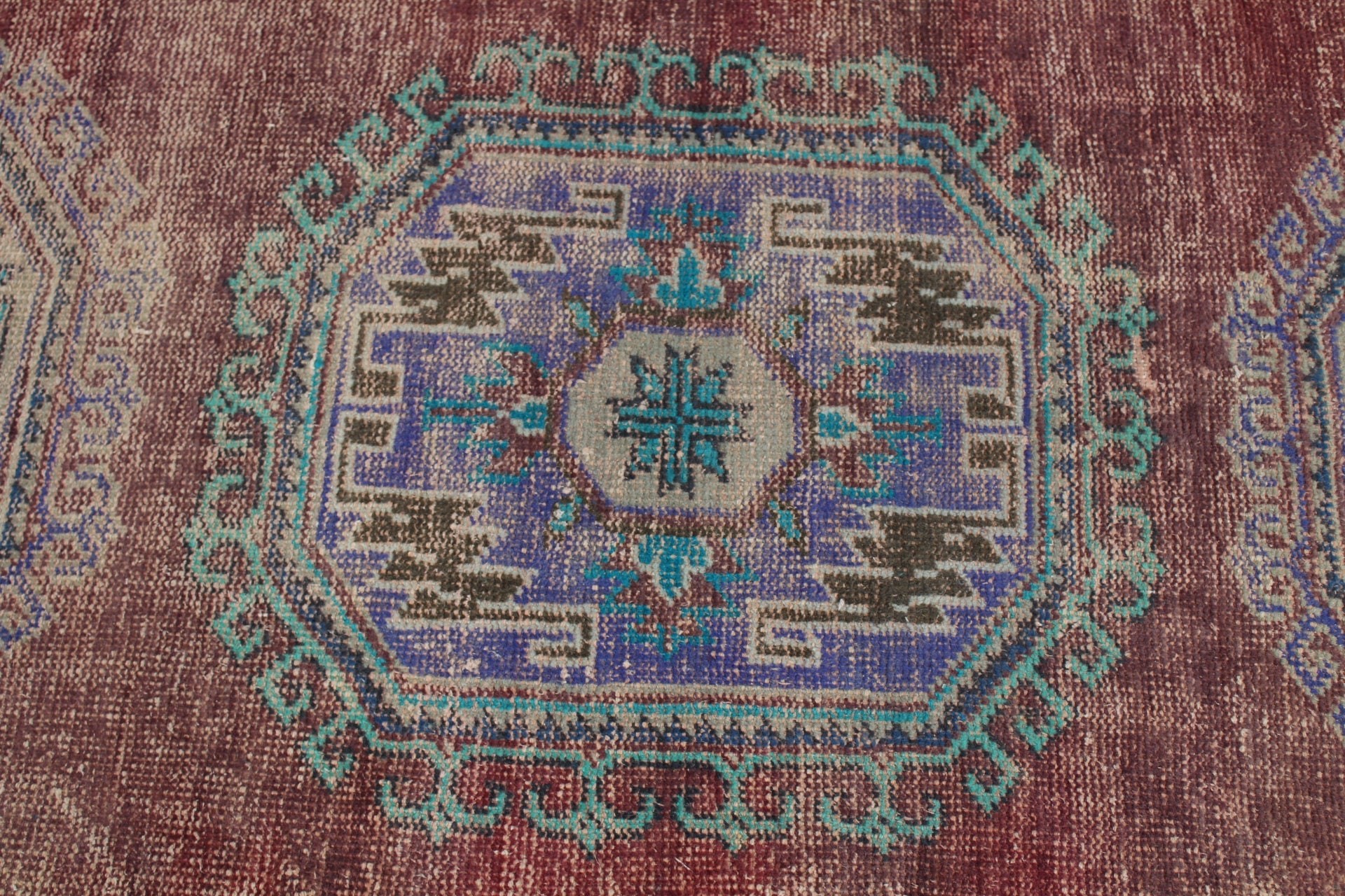 2.8x11.2 ft Yolluk Halısı, Vintage Halı, Oushak Halısı, Türk Halısı, Mor Anadolu Halıları, Düğün Halısı, Anadolu Halısı, Koridor Halısı, Koridor Halıları