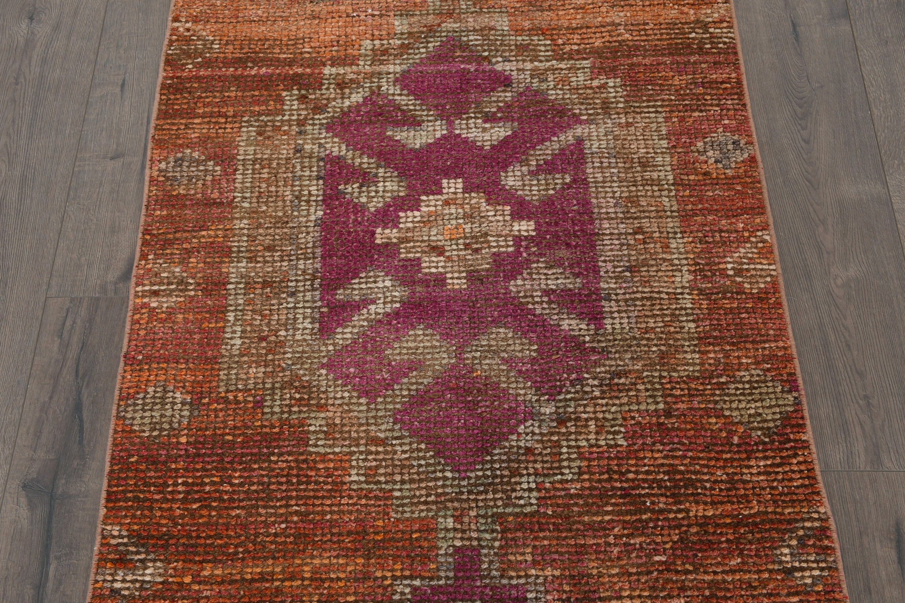 Orange Kitchen Rug, Turkey Rugs, Stair Rug, Home Decor Rug, Vintage Rug, 2.8x8.7 ft Runner Rugs, Hallway Rugs, Turkish Rug, Kitchen Rug