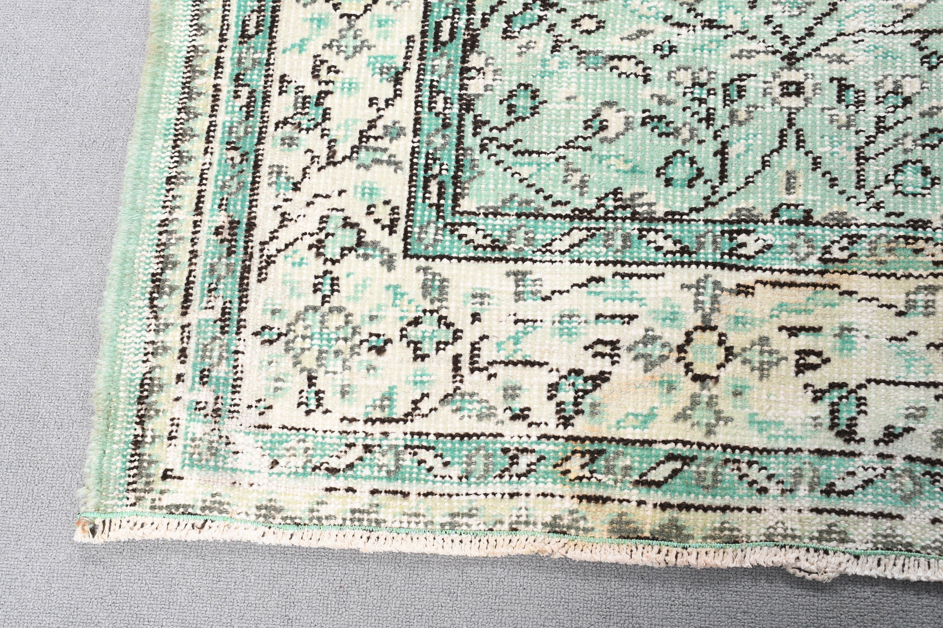 Vintage Rug, Large Oushak Rugs, Turkish Rugs, 4.8x8.5 ft Large Rug, Large Vintage Rug, Moroccan Rug, Oriental Rugs, Green Antique Rugs