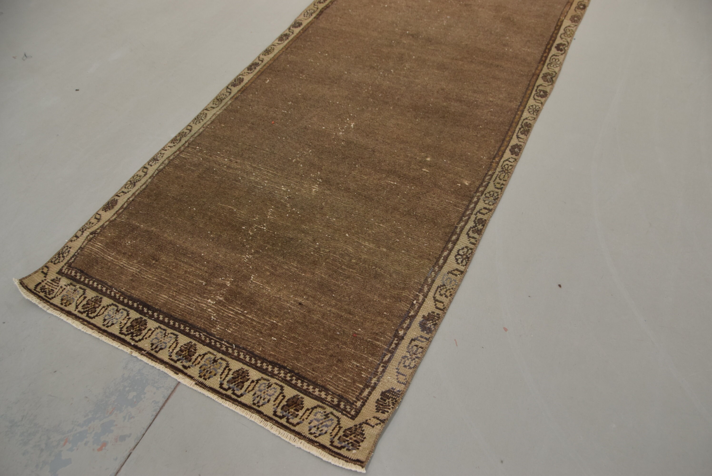 Antique Rugs, Gray Home Decor Rugs, Oriental Rugs, Turkish Rugs, 3.6x9.7 ft Runner Rug, Corridor Rugs, Vintage Rugs, Rugs for Kitchen