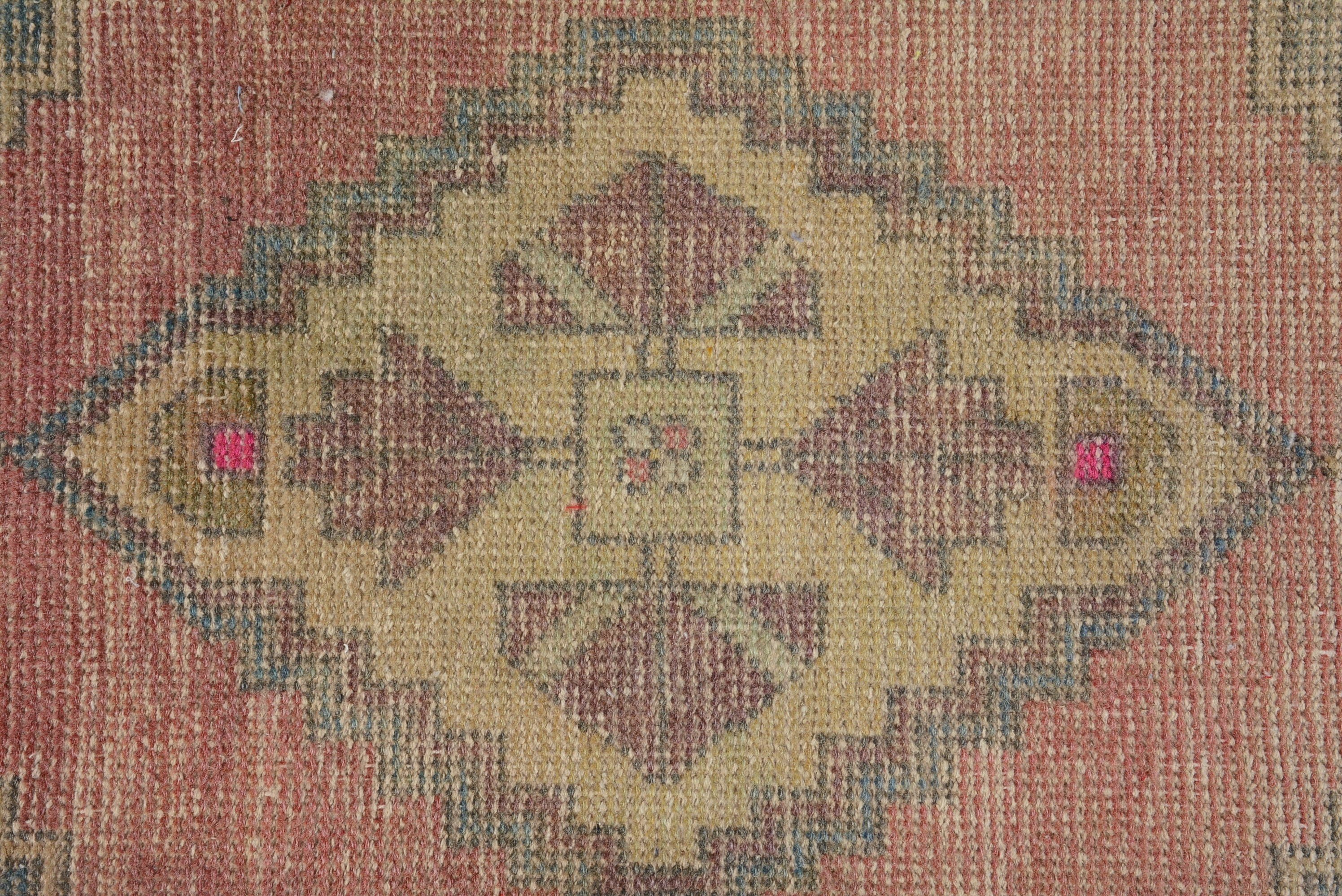 Ev Dekor Halısı, Kırmızı Yün Halı, Araba Paspas Halıları, Anadolu Halısı, Vintage Halı, 1.2x2.9 ft Küçük Halı, Eklektik Halılar, Türk Halısı, Duvara Asılı Halı