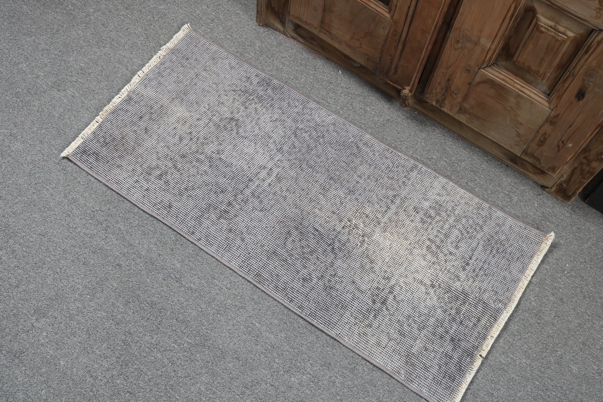 Small Area Rug, Bedroom Rug, 1.4x3.1 ft Small Rugs, Turkish Rugs, Bath Rugs, Vintage Rugs, Gray Home Decor Rug, Modern Rugs, Office Rug