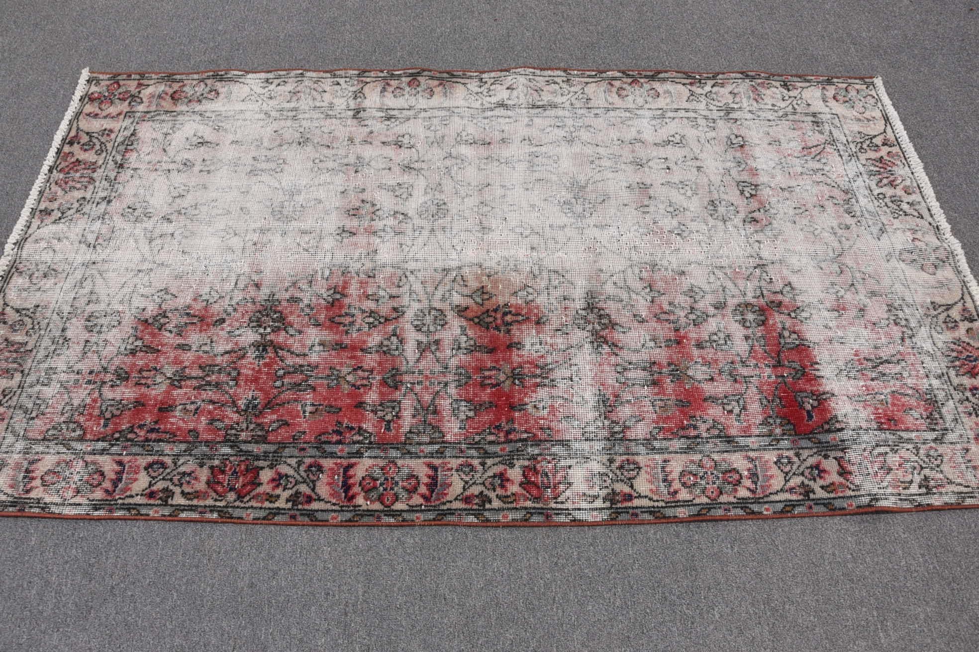 Oturma Odası Halıları, Vintage Halı, Pastel Halılar, 3,8x6,7 ft Alan Halısı, Yemek Odası Halıları, Yatak Odası Halısı, Antika Halı, Türk Halısı, Anadolu Halısı