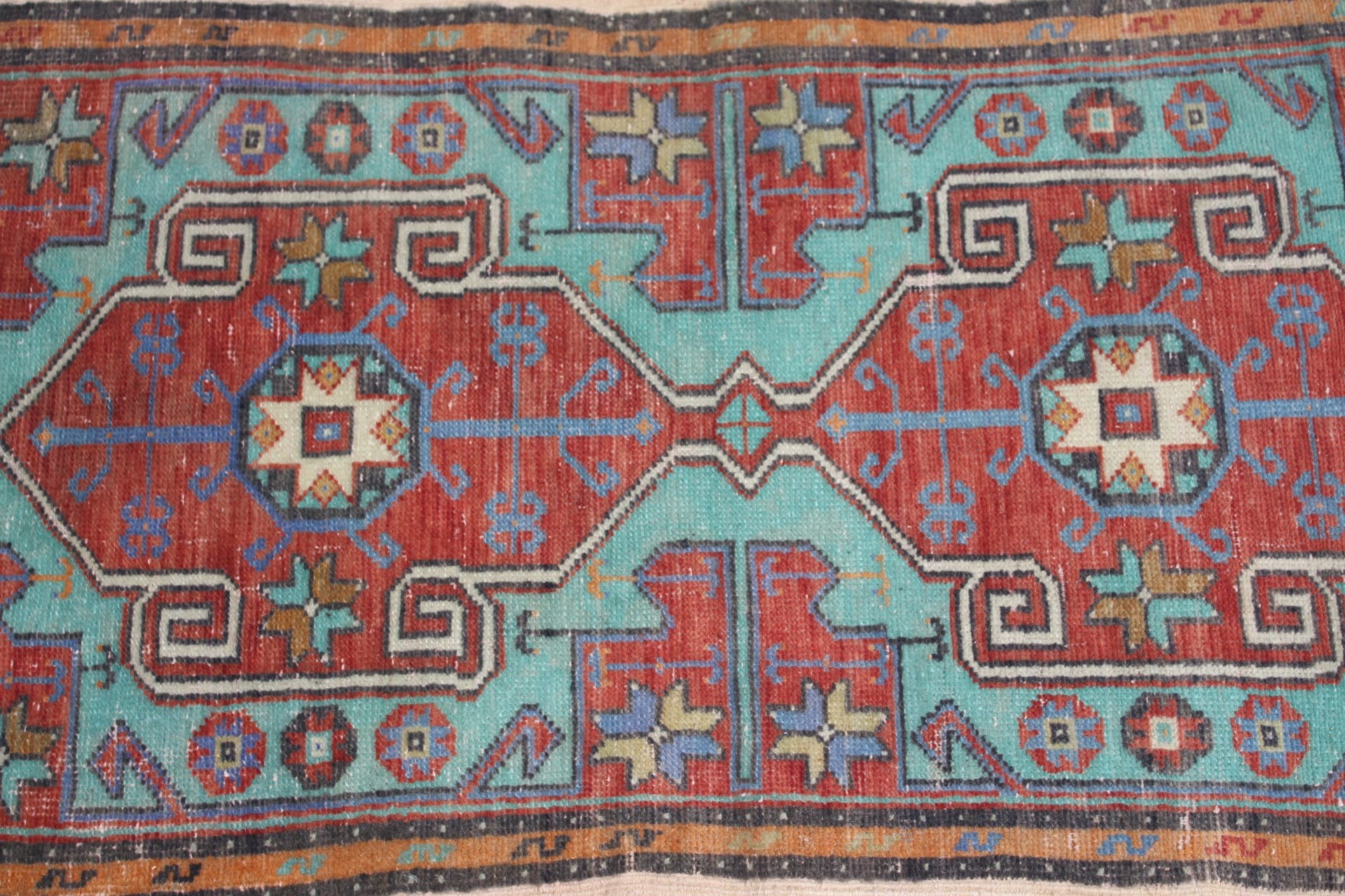 1.7x3.3 ft Küçük Halı, Yatak Odası Halıları, Vintage Halılar, Araba Paspas Halısı, Kırmızı Yün Halı, Antika Halı, Oryantal Halı, Türk Halısı, Çocuk Halısı