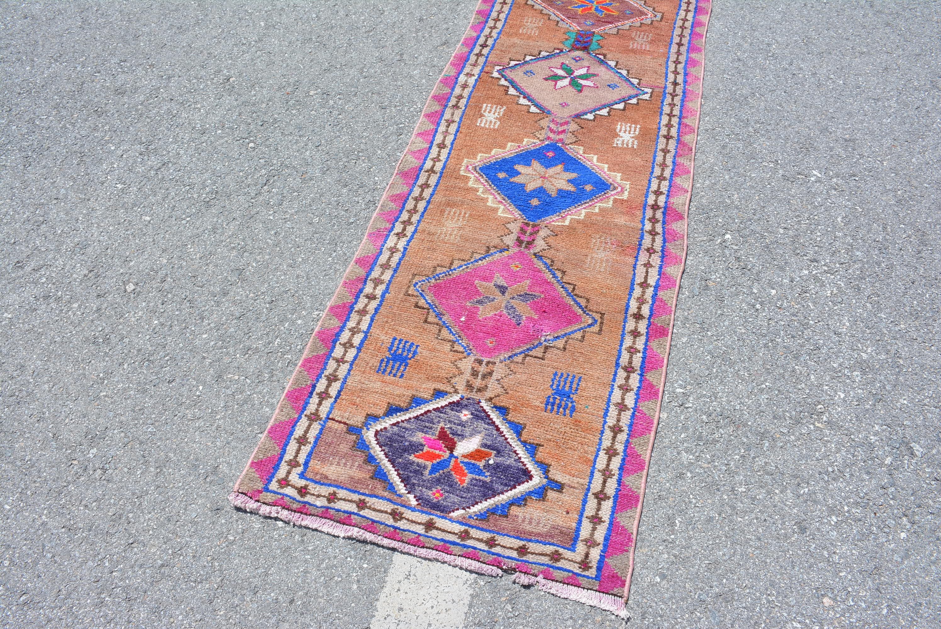 Anadolu Halısı, Koşucu Halıları, Antik Halı, Türk Halısı, 3.1x12.5 ft Koşucu Halısı, Yurt Halısı, Koridor Halısı, Vintage Halılar, Koridor Halısı