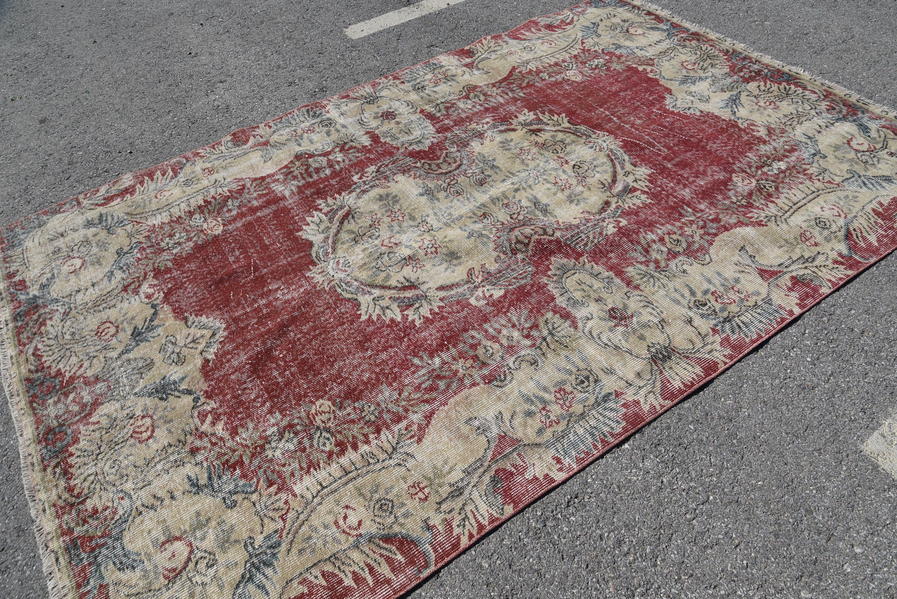 Oturma Odası Halıları, 5.7x9.4 ft Büyük Halı, Harika Halılar, Sevimli Halı, Antika Halı, Türk Halıları, Vintage Halı, Yemek Odası Halısı, Yemek Odası Halıları