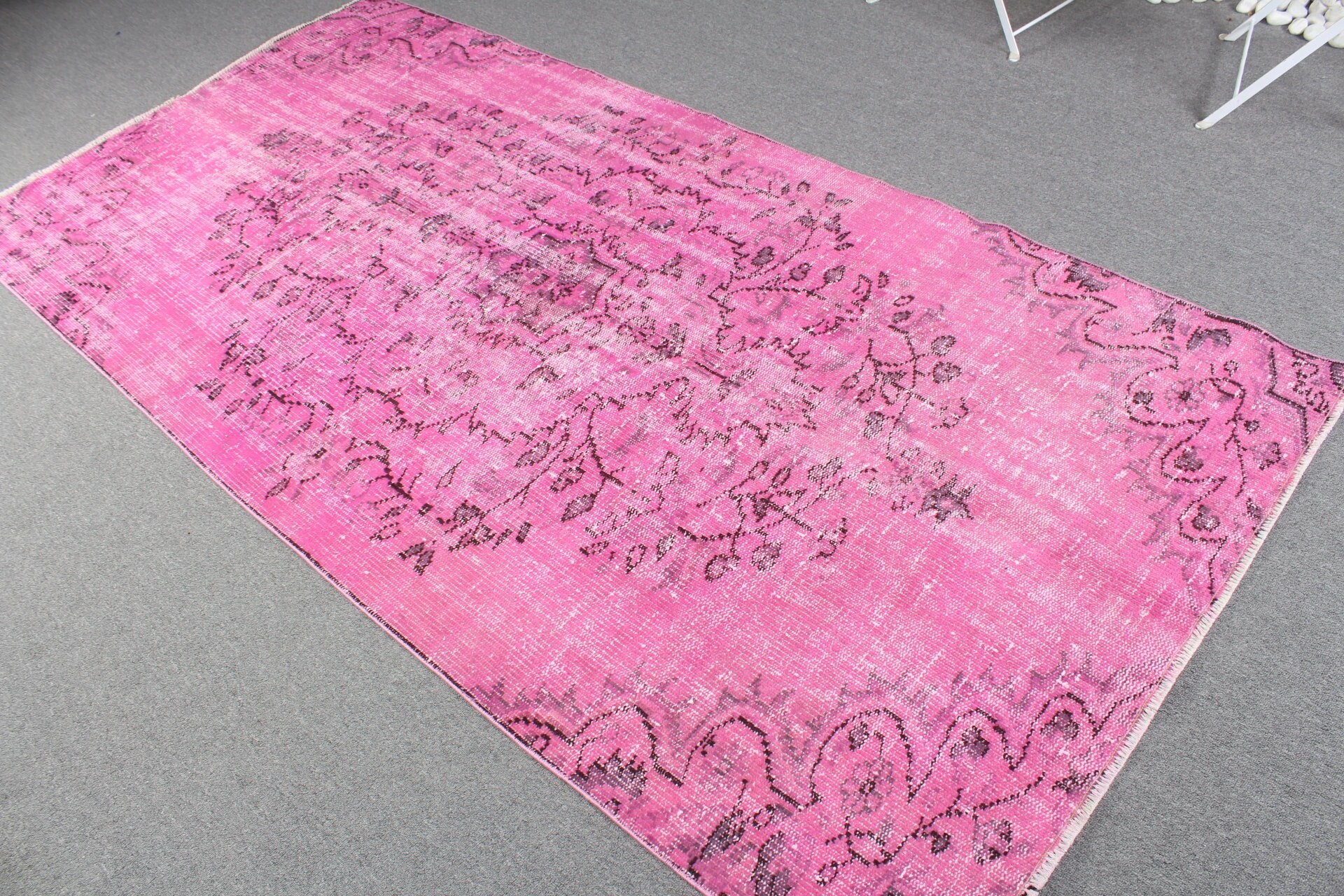 Anatolian Rug, Turkish Rug, Kitchen Rug, Floor Rug, Turkey Rugs, Bedroom Rug, Art Rug, Pink  4.1x8.4 ft Area Rugs, Vintage Rug