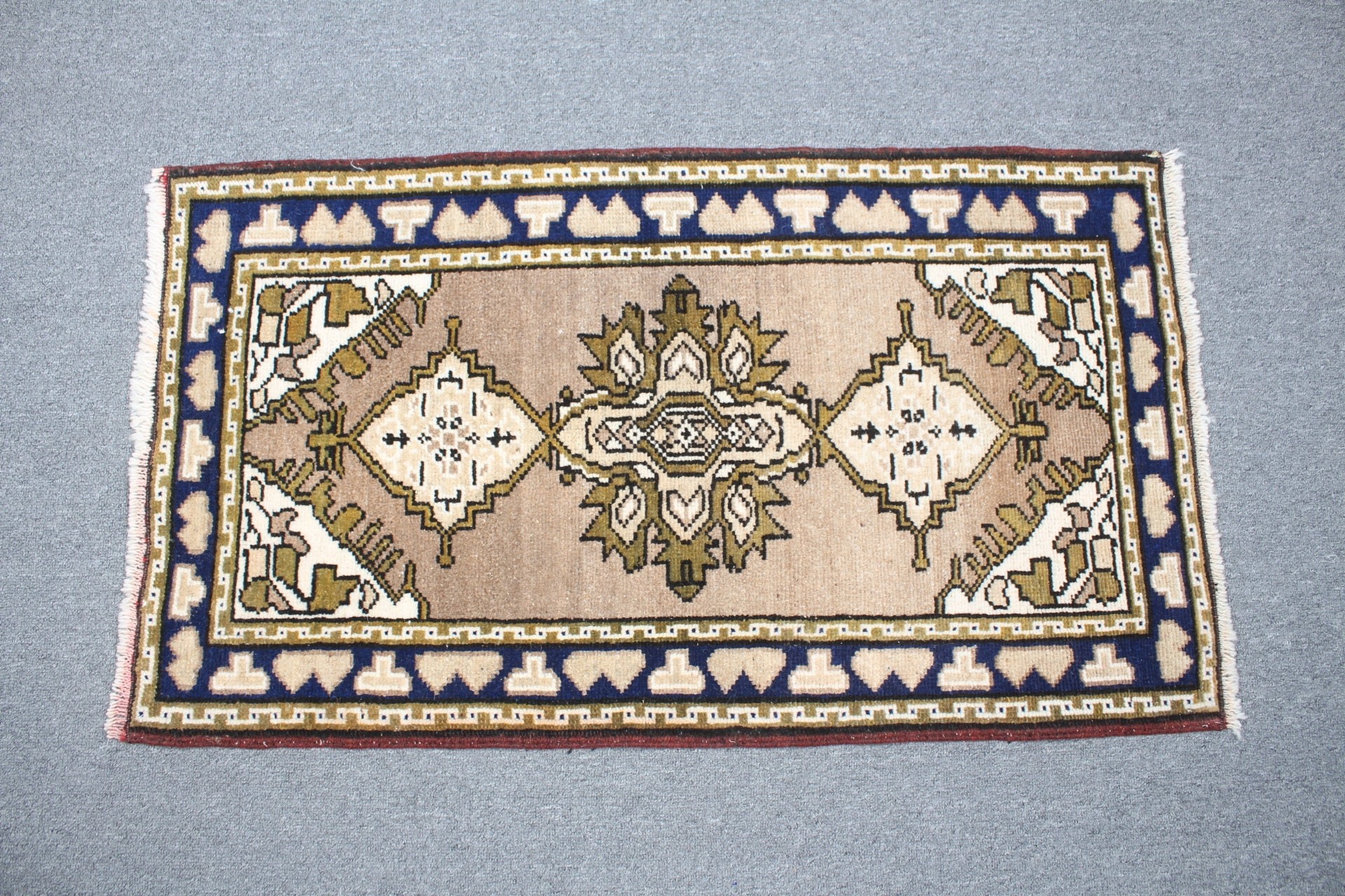 1.8x3.2 ft Küçük Halılar, Kahverengi Mutfak Halıları, Yatak Odası Halıları, Mutfak Halıları, Vintage Halı, Fas Halısı, Türk Halısı, Yer Halısı, Banyo Halıları