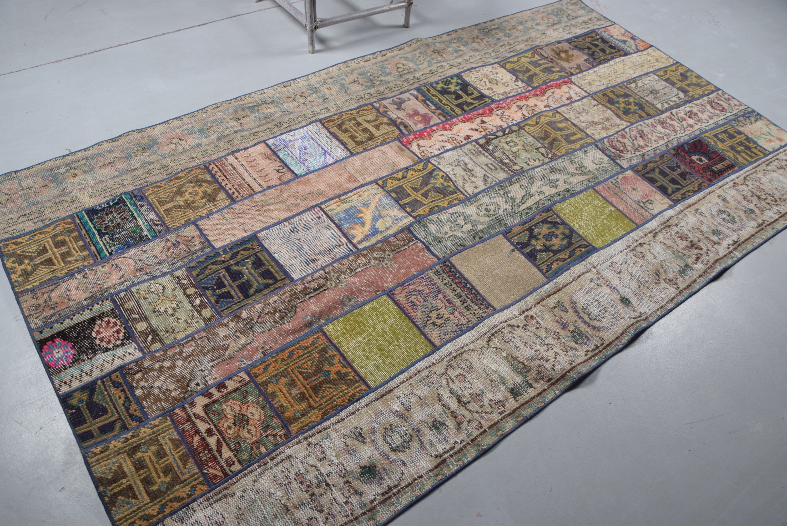 Living Room Rug, Turkish Rugs, Rainbow Bedroom Rugs, Wool Rug, 4.8x8.9 ft Large Rug, Home Decor Rugs, Rugs for Bedroom, Vintage Rug