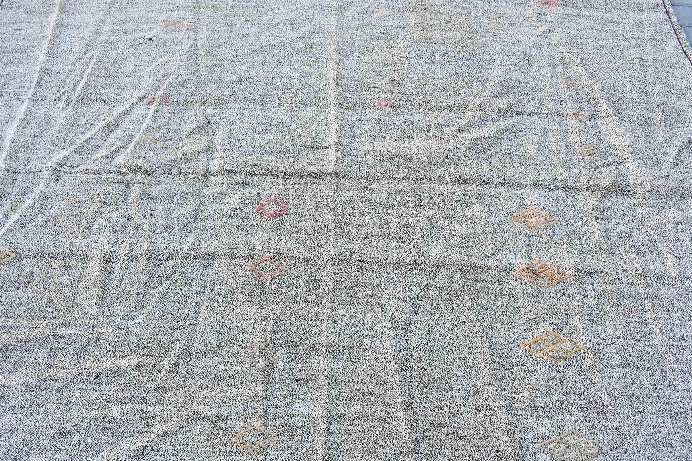 Oturma Odası Halısı, Salon Halısı, Türk Halısı, Bej Ev Dekorasyonu Halıları, Vintage Halı, Havalı Halı, Oushak Halısı, Kilim, 6.7x7.3 ft Büyük Halılar, Etnik Halı