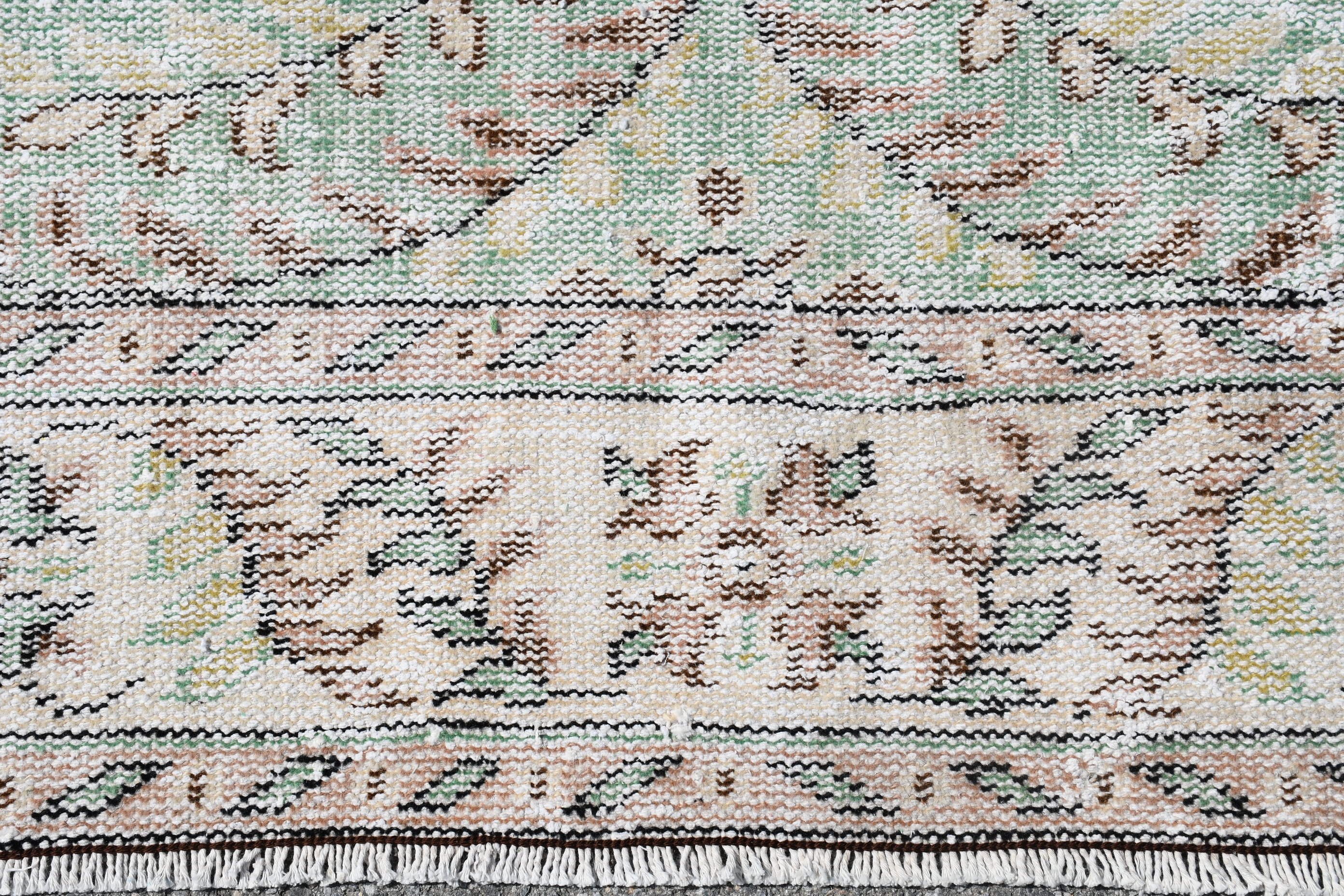 Oturma Odası Halıları, 6.1x9.3 ft Büyük Halı, Vintage Halı, Oushak Halısı, Fas Halısı, Eski Halılar, Türk Halısı, Yemek Odası Halısı, Yeşil Mutfak Halısı