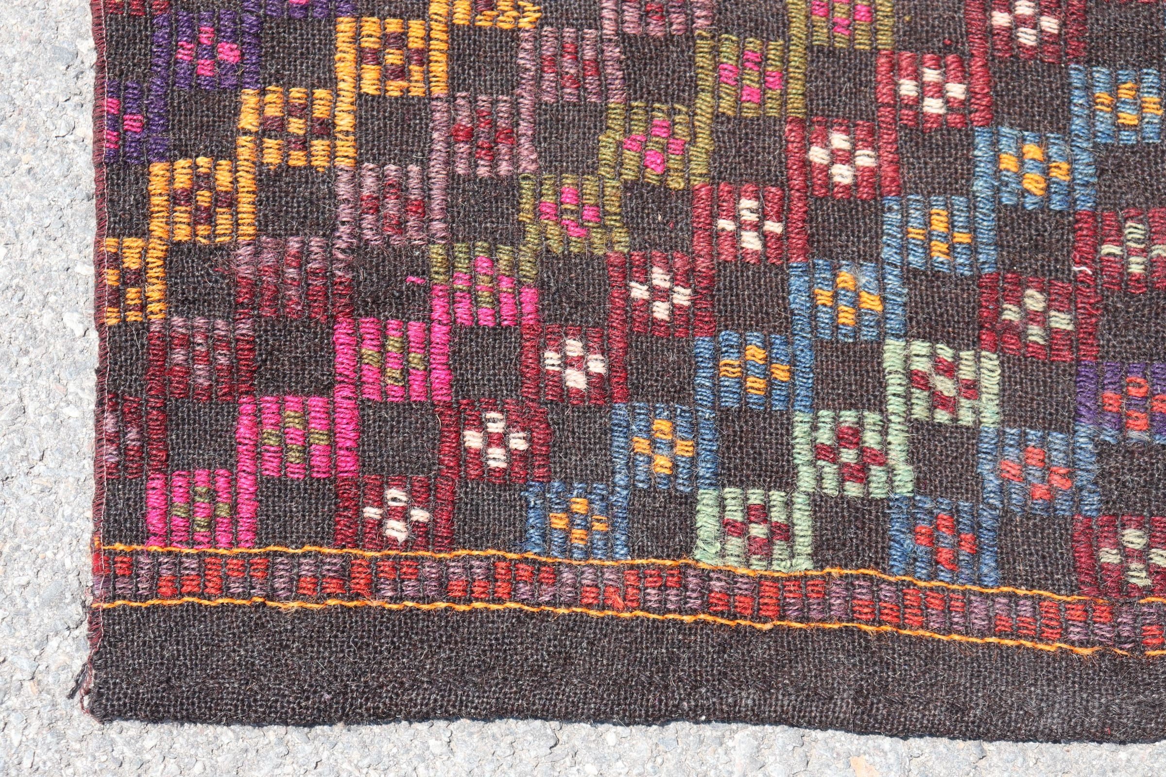 Vintage Rug, 2.4x8.1 ft Runner Rugs, Turkish Rug, Kilim, Flatweave Rug, Hallway Rugs, Kitchen Rug, Red Antique Rug, Bedroom Rug, Floor Rug