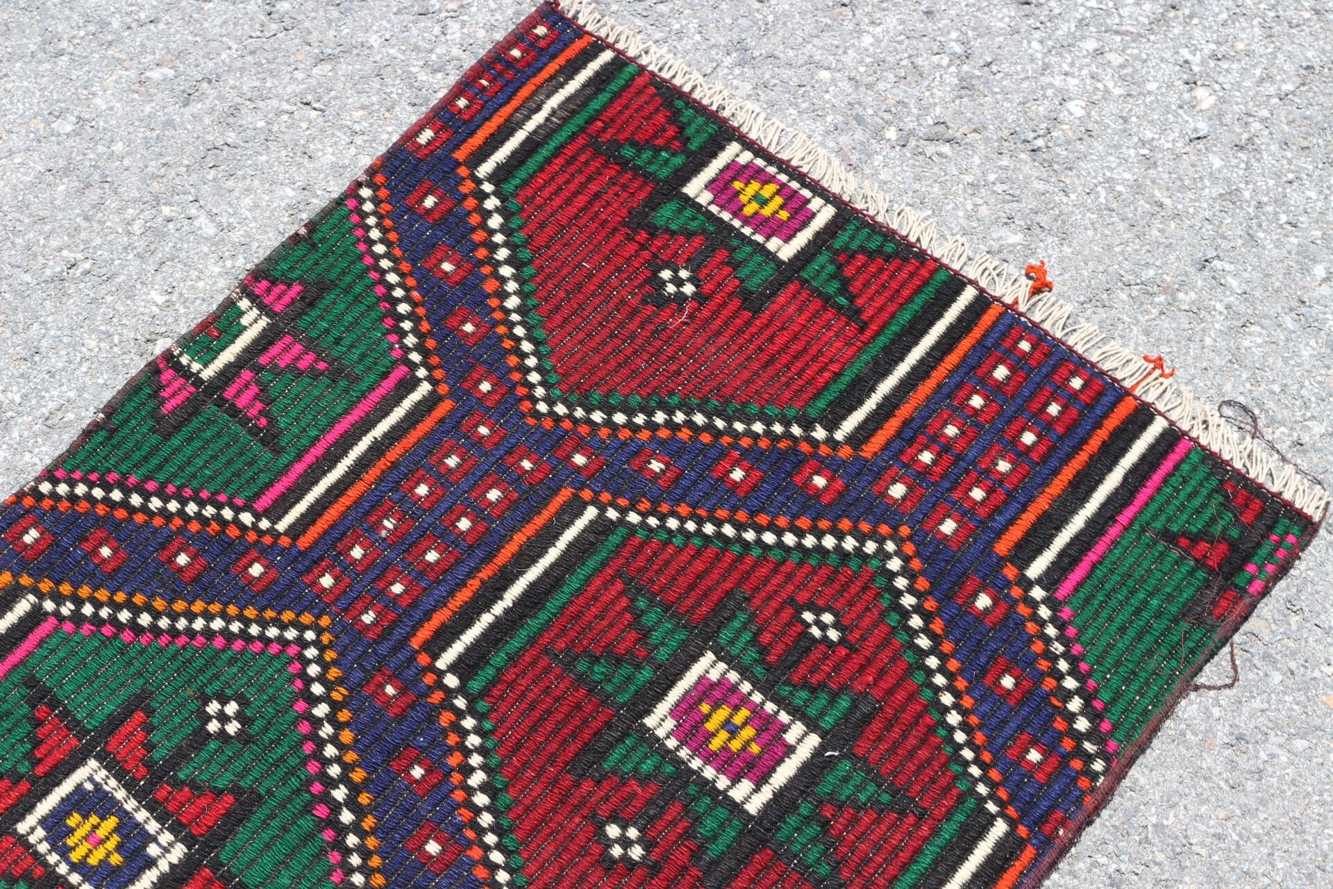 Duvar Kilim, Duvar Kilim, Türk Kilim, Anadolu Kilim, Yatak odası Kilim, Duvar Kilim, 67x110 cm Küçük Kilim, Kahverengi Ev dekoru Kilim