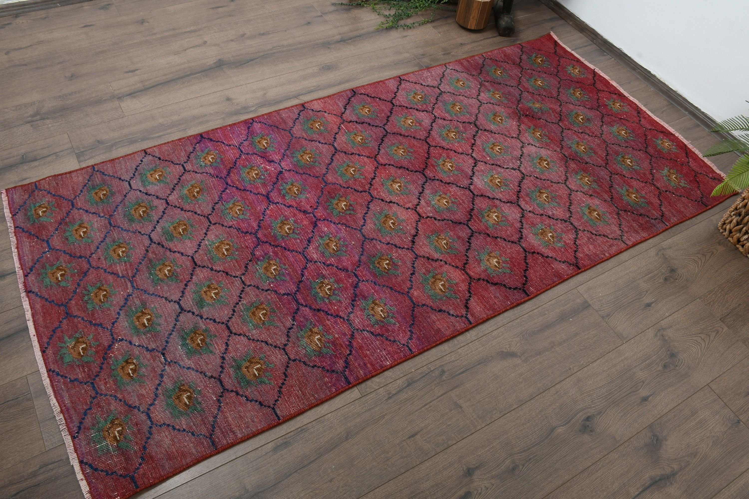 Floor Rug, Home Decor Rugs, Kitchen Rug, Vintage Rug, Outdoor Rug, Nursery Rug, Turkish Rug, 3.1x6.6 ft Accent Rugs, Pink Home Decor Rug