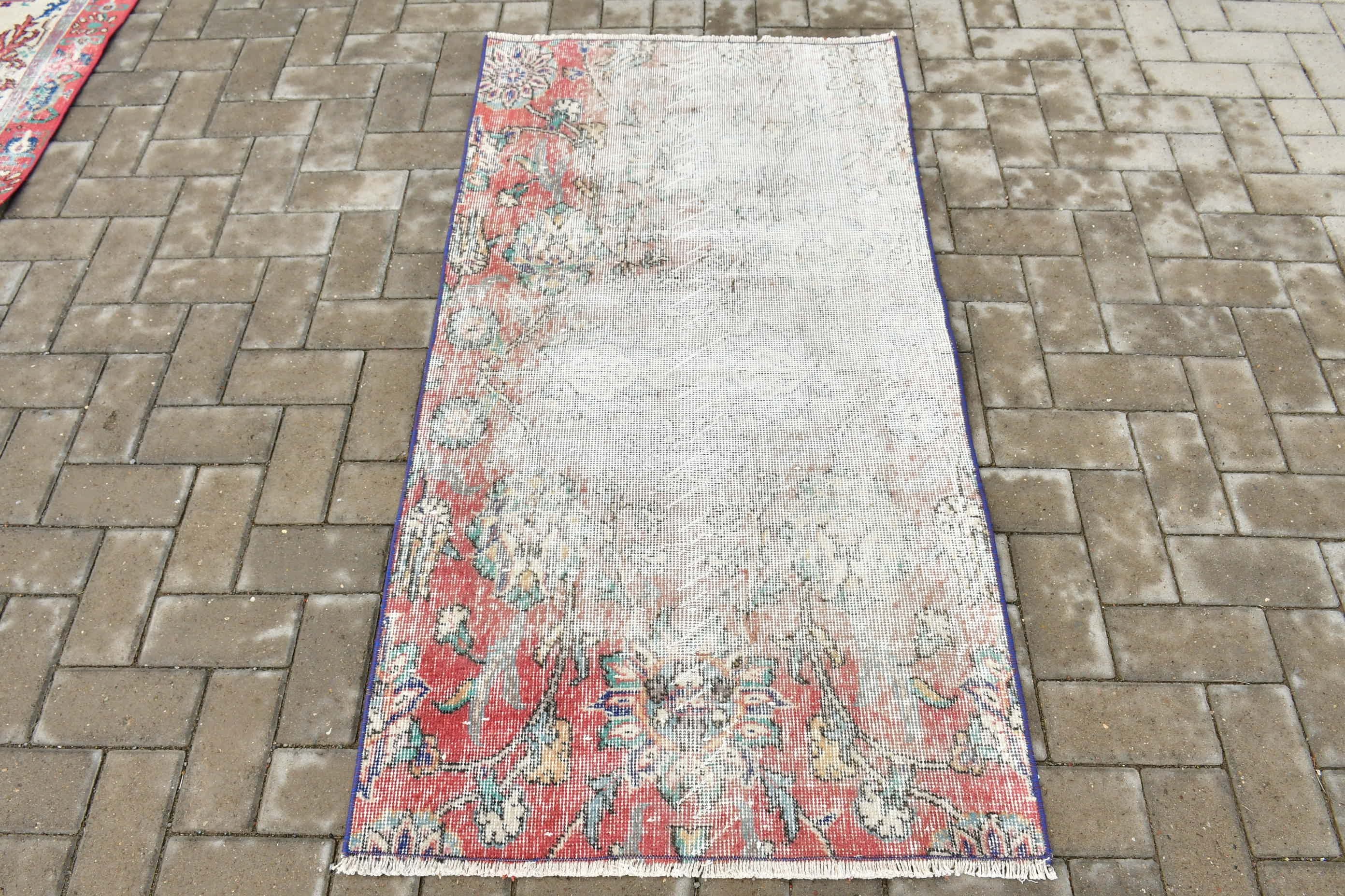 Entry Rug, Cool Rugs, Turkish Rug, Rugs for Entry, 2.6x4.9 ft Small Rug, Red Anatolian Rug, Home Decor Rug, Vintage Rug, Kitchen Rugs