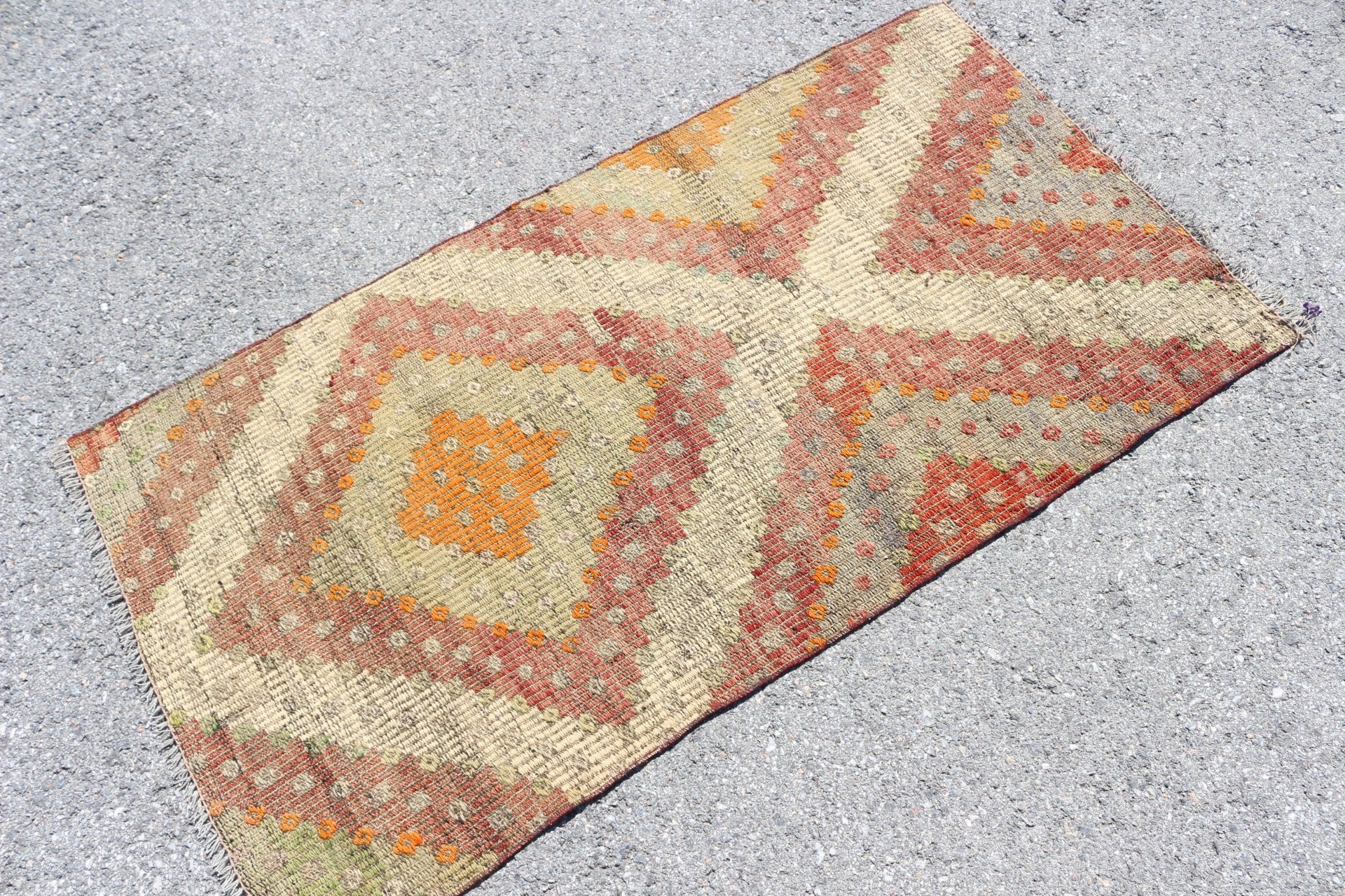 Antika Halı, Kilim, 2.5x4.8 ft Küçük Halı, Yatak Odası Halıları, Türk Halısı, Vintage Halı, Türkiye Halısı, Araba Paspas Halıları, Kahverengi Yer Halıları