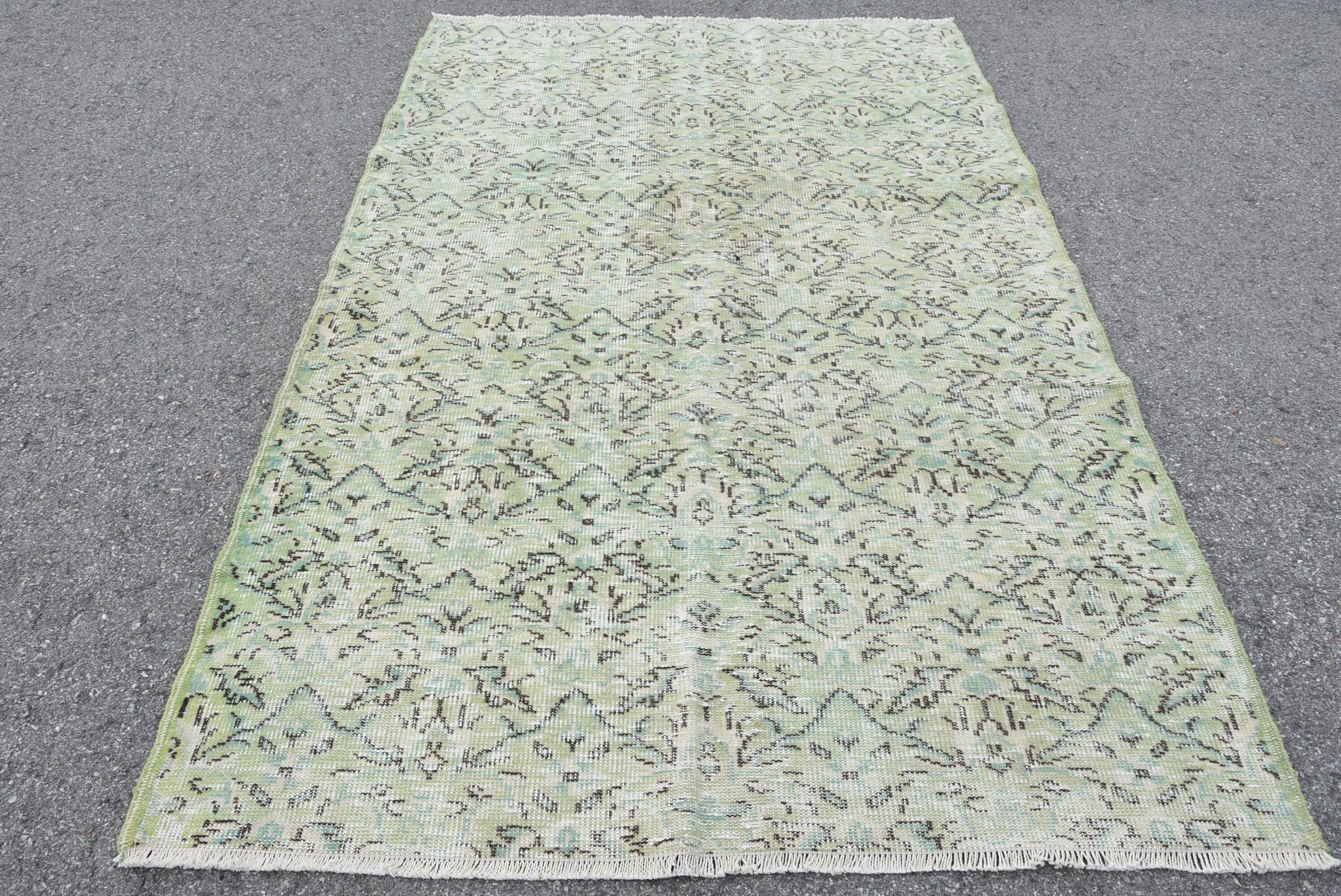 Türk Halıları, Ev Dekorasyonu Halısı, Yemek Odası Halısı, 4.9x7.6 ft Alan Halısı, Soluk Halı, Vintage Halı, Kahverengi Oryantal Halı, Oryantal Halı, İç Mekan Halısı