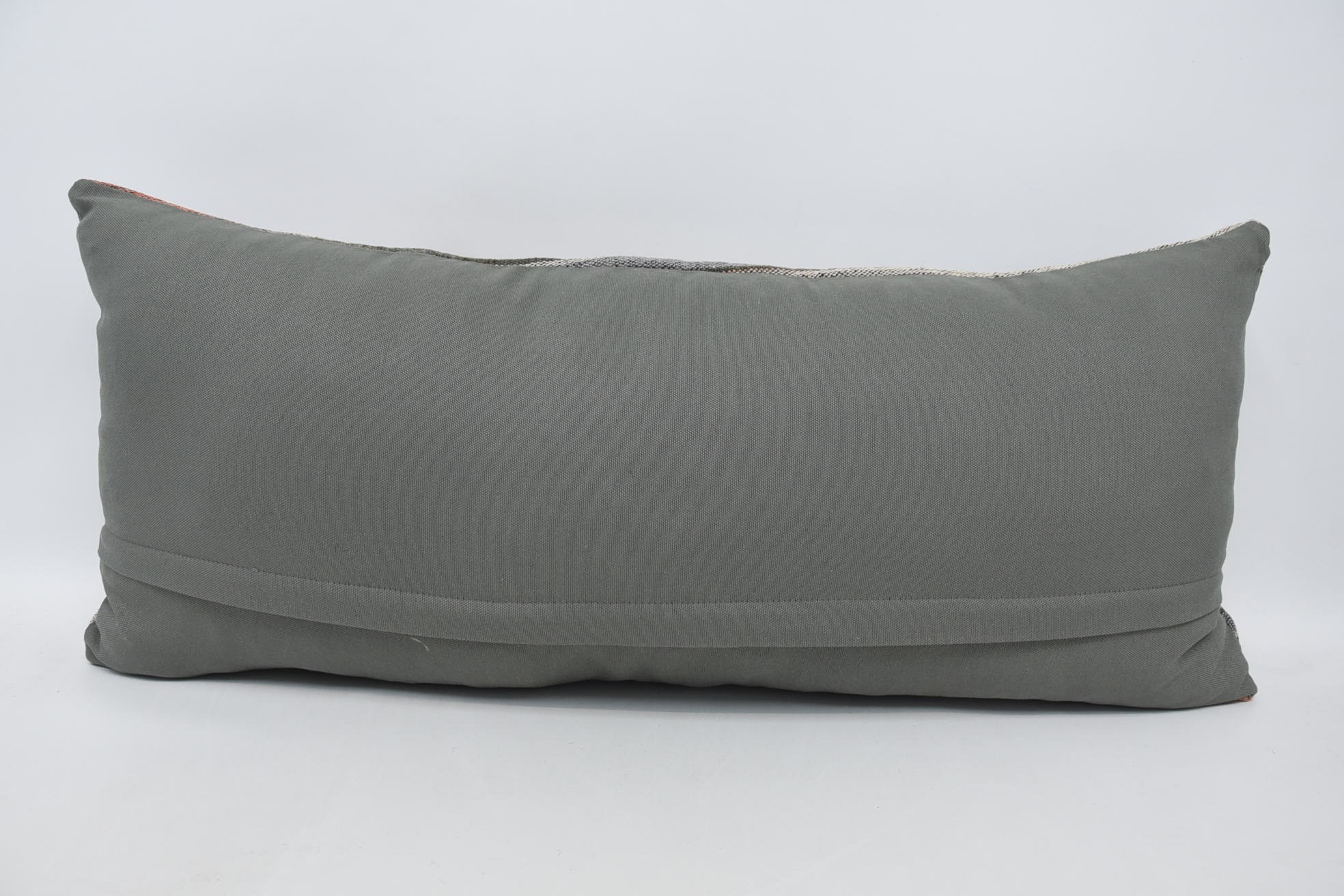 16"x36" Blue Cushion Cover, Throw Kilim Pillow, Gift Pillow, Kilim Cushion Sham, Outdoor Throw Cushion Cover, Neutral Throw Cushion