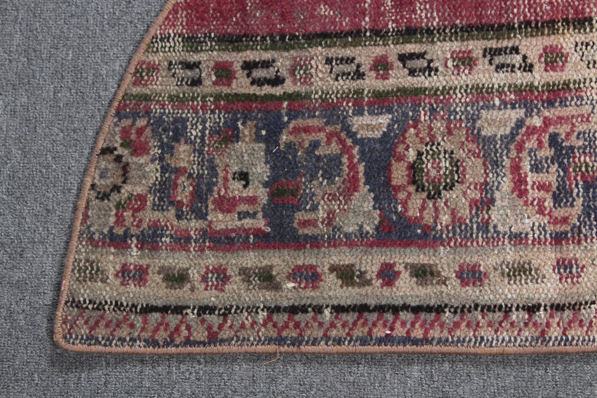 Yatak Odası Halısı, 2.5x1.5 ft Küçük Halı, Eskitilmiş Halı, Türk Halısı, Yün Halılar, Vintage Halılar, Mor Yün Halılar, Ev Dekor Halısı, Paspas Halısı