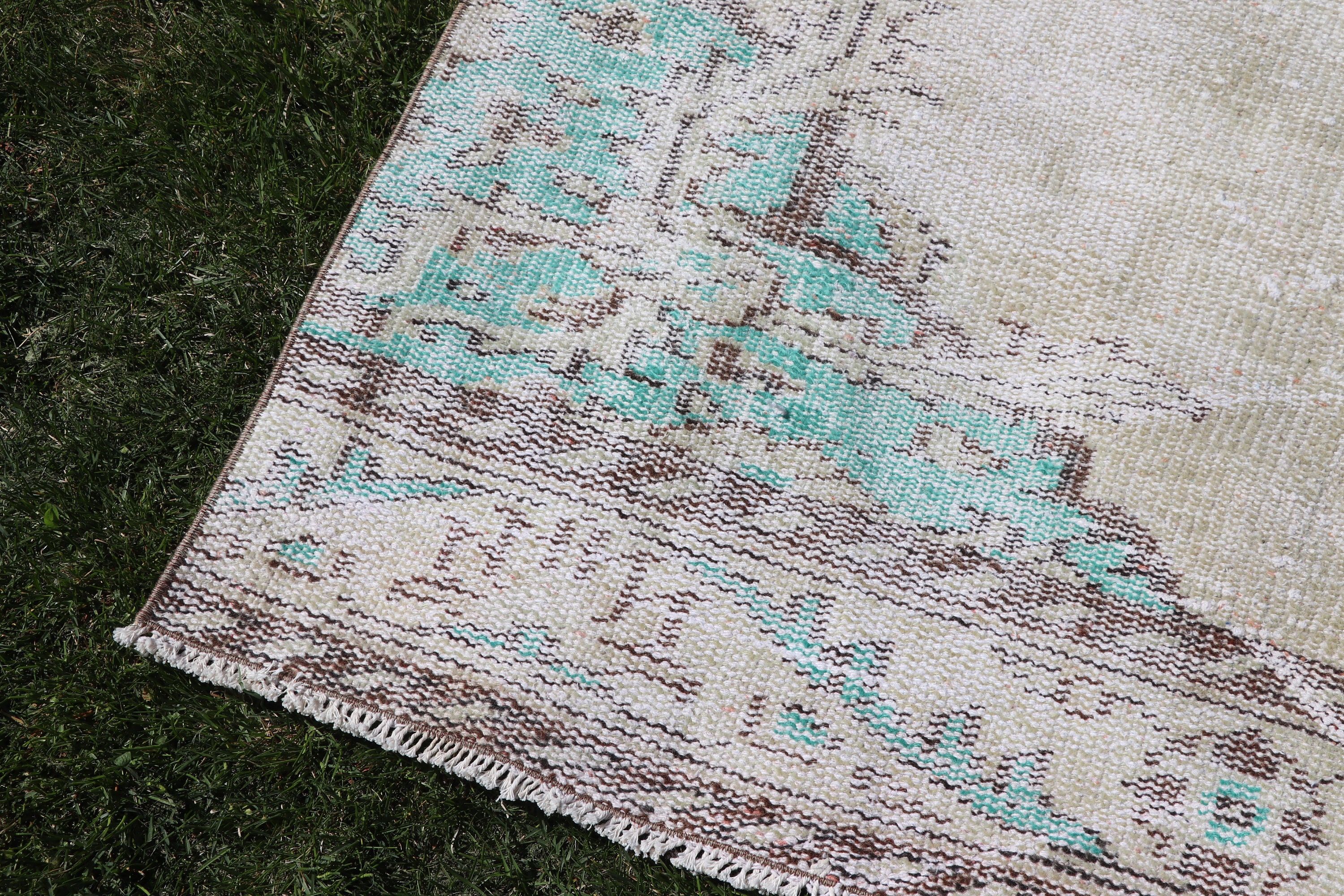 Beige  4x9.6 ft Area Rug, Nursery Rug, Indoor Rug, Turkish Rugs, Antique Rugs, Vintage Rugs, Rugs for Boho Area, Cool Rugs