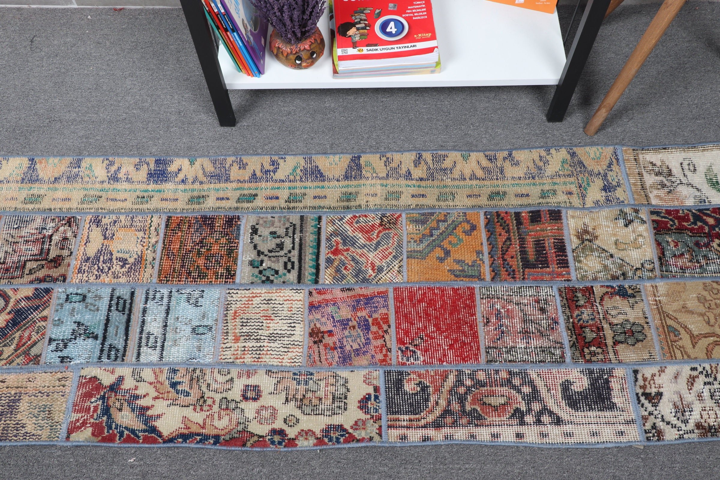 Vintage Halı, Doğal Halılar, 2x6,8 ft Yolluk Halı, Antika Halı, Yeşil Yatak Odası Halısı, Türk Halısı, Mutfak Halısı, Koşucu Halıları, Koridor Halısı