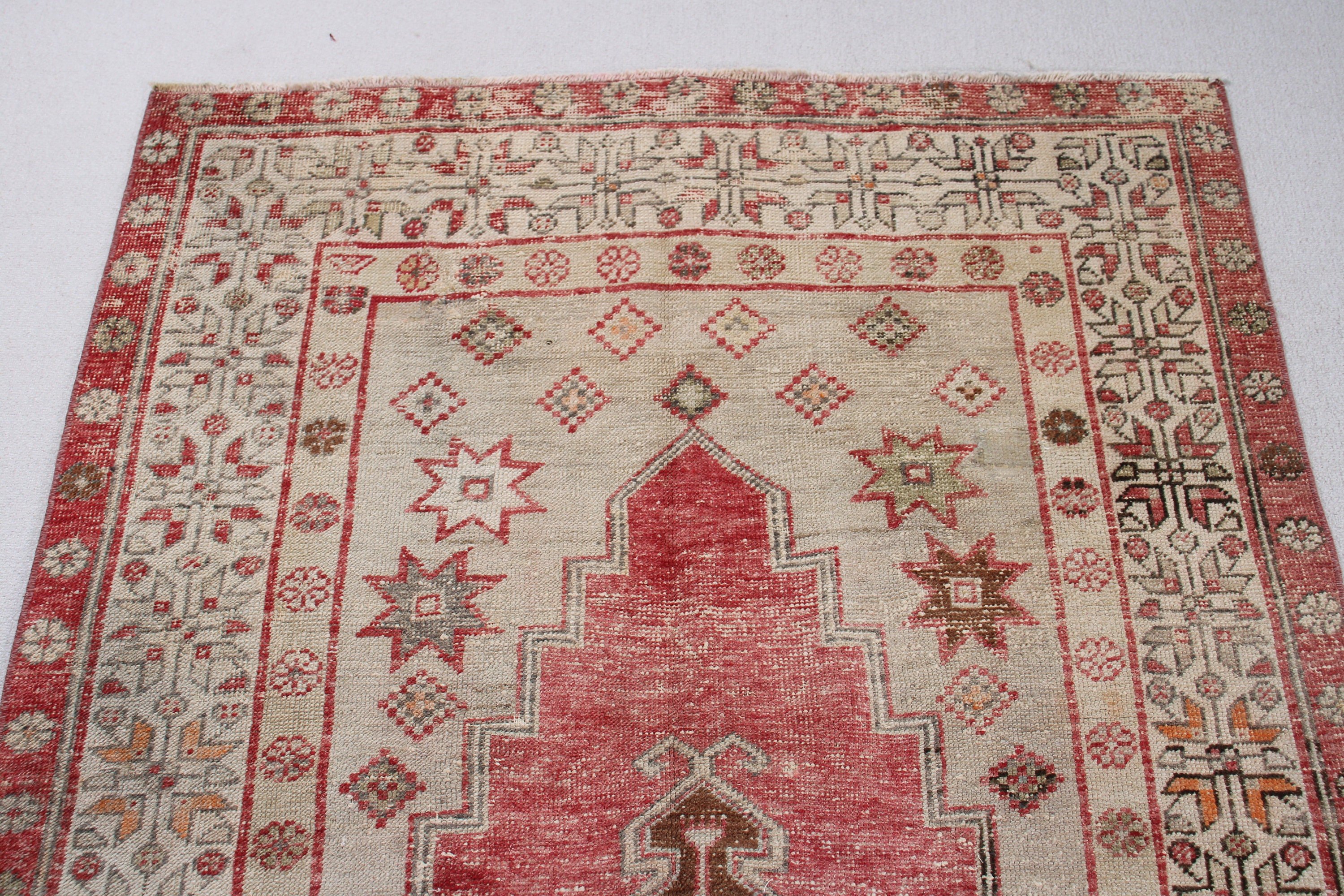 4.2x9.9 ft Large Rug, Statement Rug, Turkish Rugs, Office Rug, Dining Room Rug, Bedroom Rugs, Red Oriental Rugs, Vintage Rug