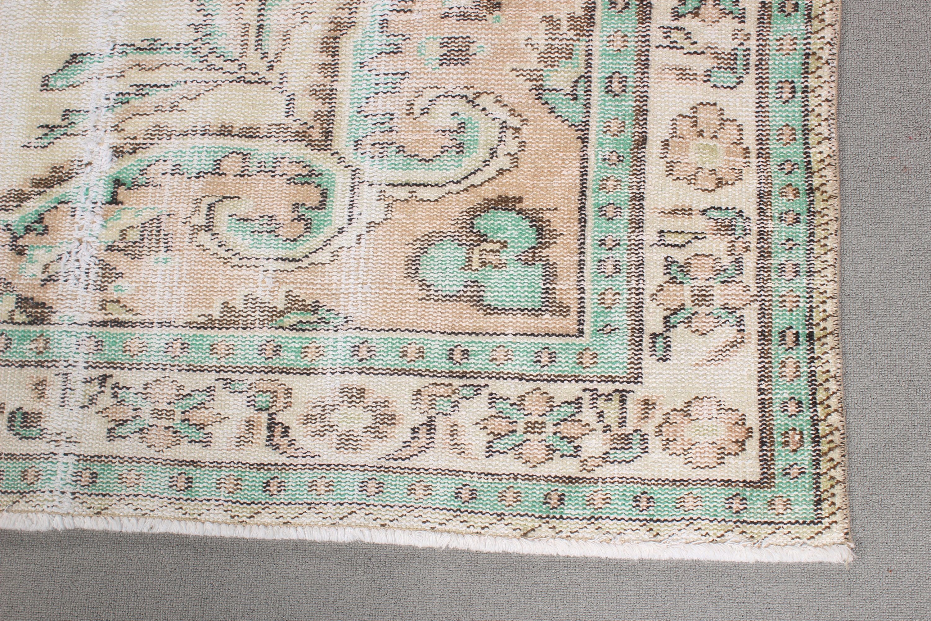 Beige Bedroom Rugs, Large Oushak Rug, Large Boho Rug, Handwoven Rug, Vintage Rug, Flatweave Rugs, Turkish Rugs, 5.8x9.7 ft Large Rugs