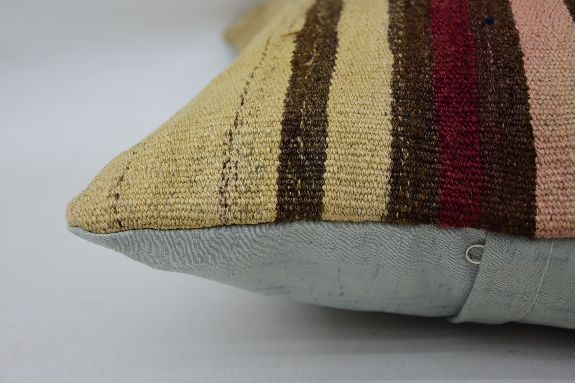 16"x24" Beige Cushion Cover, Handwoven Pillow Cover Pillow Case, Vintage Pillow, Kilim Pillow Cover, Kilim Cushion Sham, Tribal Pillow