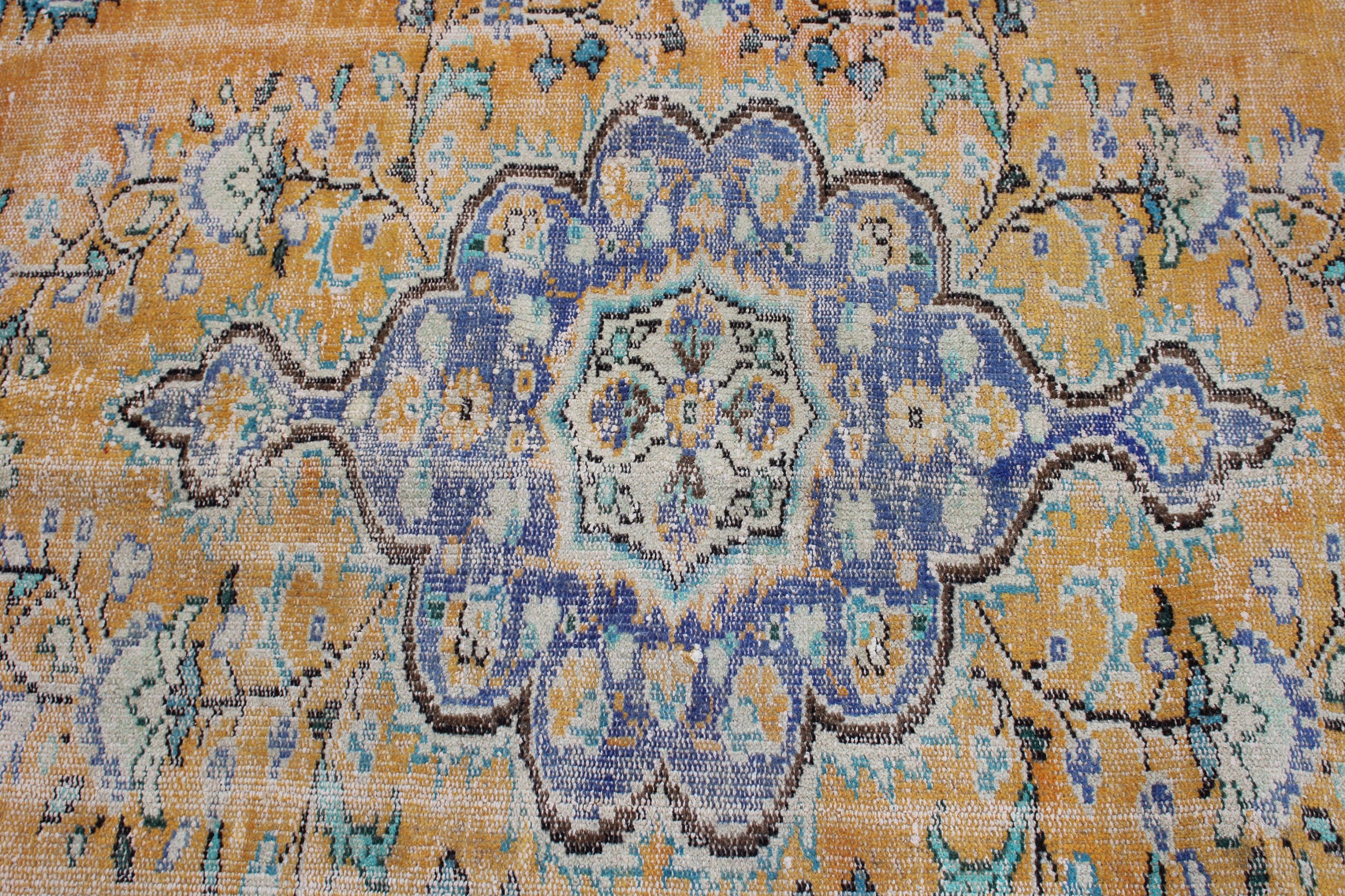 Yatak Odası Halıları, Modern Halı, Yemek Odası Halısı, Vintage Halı, Turuncu Yün Halı, 5.8x8.8 ft Büyük Halılar, Salon Halıları, Türk Halısı, Fas Halıları