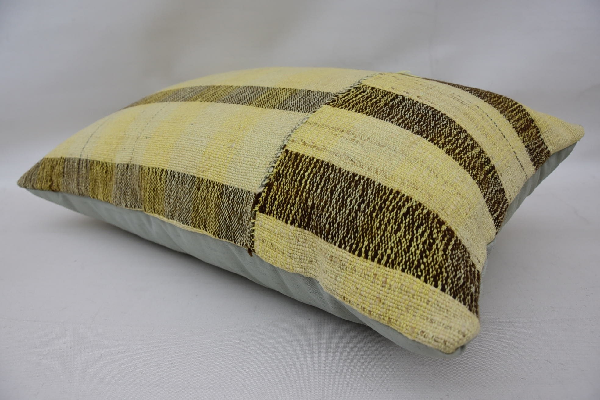 Patio Pillow Sham, Turkish Pillow, Patio Pillow Cover, Gift Pillow, 16"x24" Beige Cushion, Vintage Pillow, Traditional Cushion