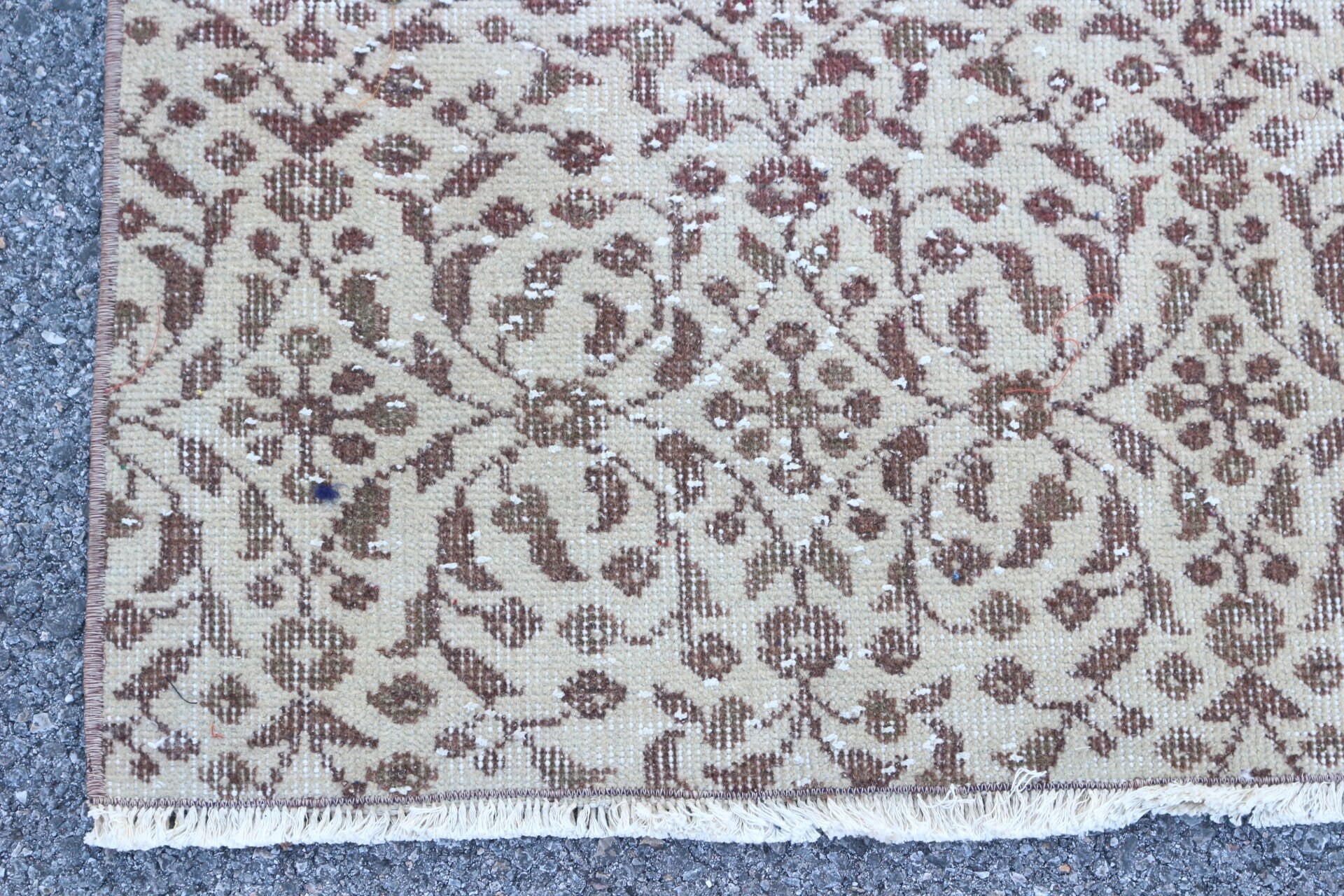 Beige Cool Rug, Turkish Rug, Bright Rug, Bedroom Rugs, 4.4x8.9 ft Area Rugs, Anatolian Rugs, Vintage Rug, Dining Room Rug