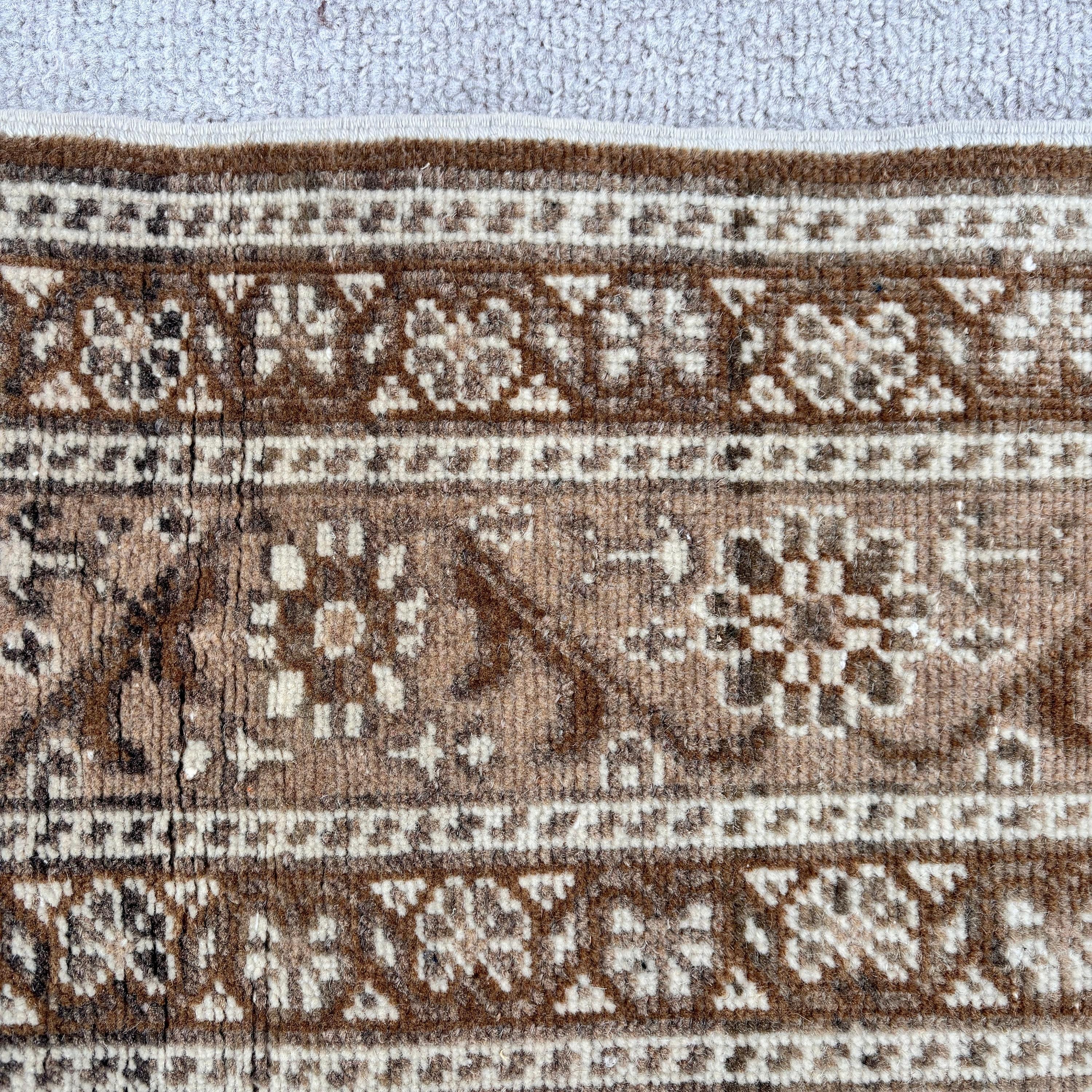 Giriş Halıları, Bej Geometrik Halılar, Ev Dekorasyonu Halısı, Türk Halıları, Boho Halıları, Vintage Halı, Oryantal Halı, Yatak Odası Halısı, 2,8x4,4 ft Küçük Halı