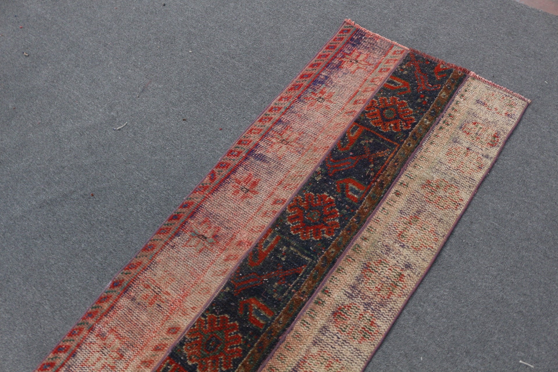 Turkish Rug, Rugs for Kitchen, Kitchen Rug, Red Wool Rugs, Stair Rug, Aztec Rugs, 2.3x8 ft Runner Rug, Antique Rugs, Boho Rug, Vintage Rugs