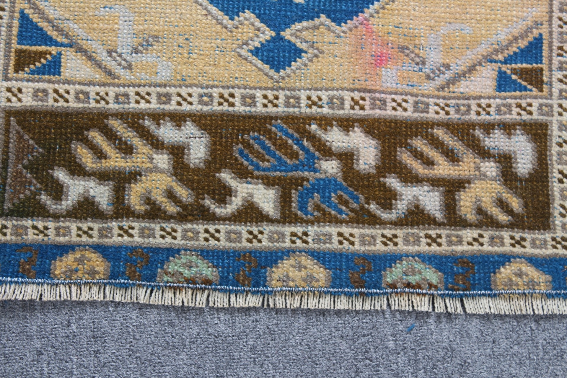 Vintage Rug, Boho Rug, Blue Bedroom Rugs, Moroccan Rug, Cool Rug, Wall Hanging Rugs, 1.8x3 ft Small Rugs, Rugs for Car Mat, Turkish Rug