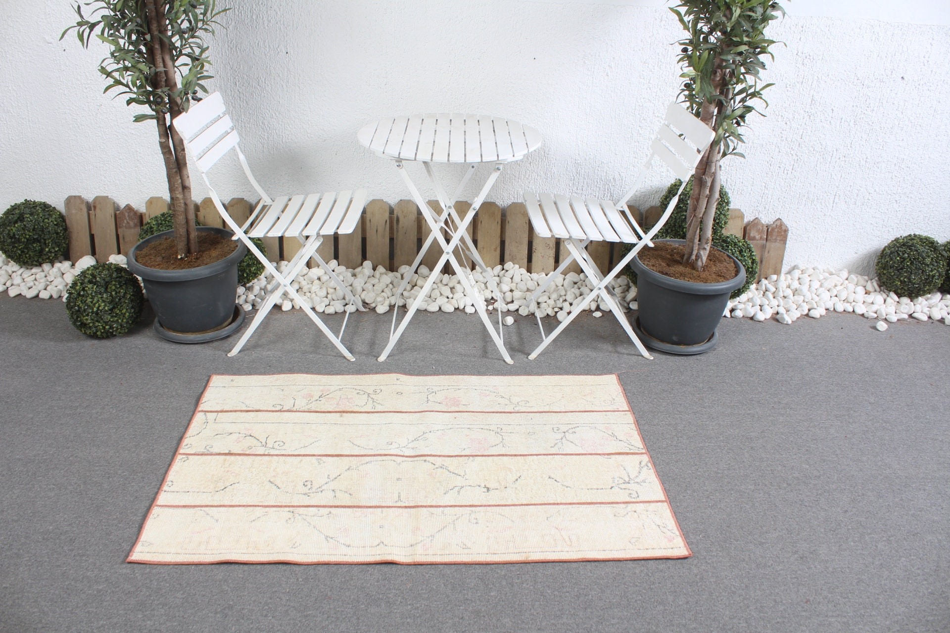 Bathroom Rug, Natural Rug, Turkish Rug, 2.8x4.4 ft Small Rugs, Home Decor Rugs, Car Mat Rugs, Beige Cool Rug, Vintage Rug