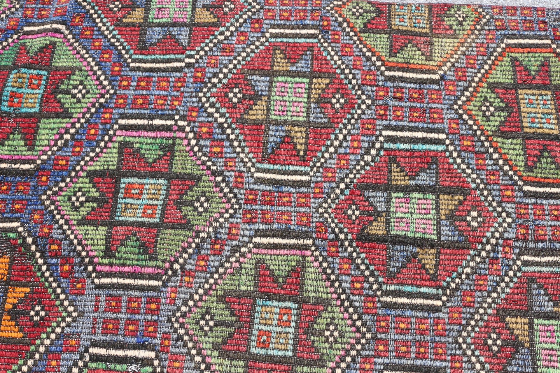 Kitchen Rug, Kilim, Red Oriental Rug, Vintage Rugs, Anatolian Rugs, 2.7x4.5 ft Small Rugs, Turkish Rug, Bedroom Rug, Oushak Rugs, Dorm Rug