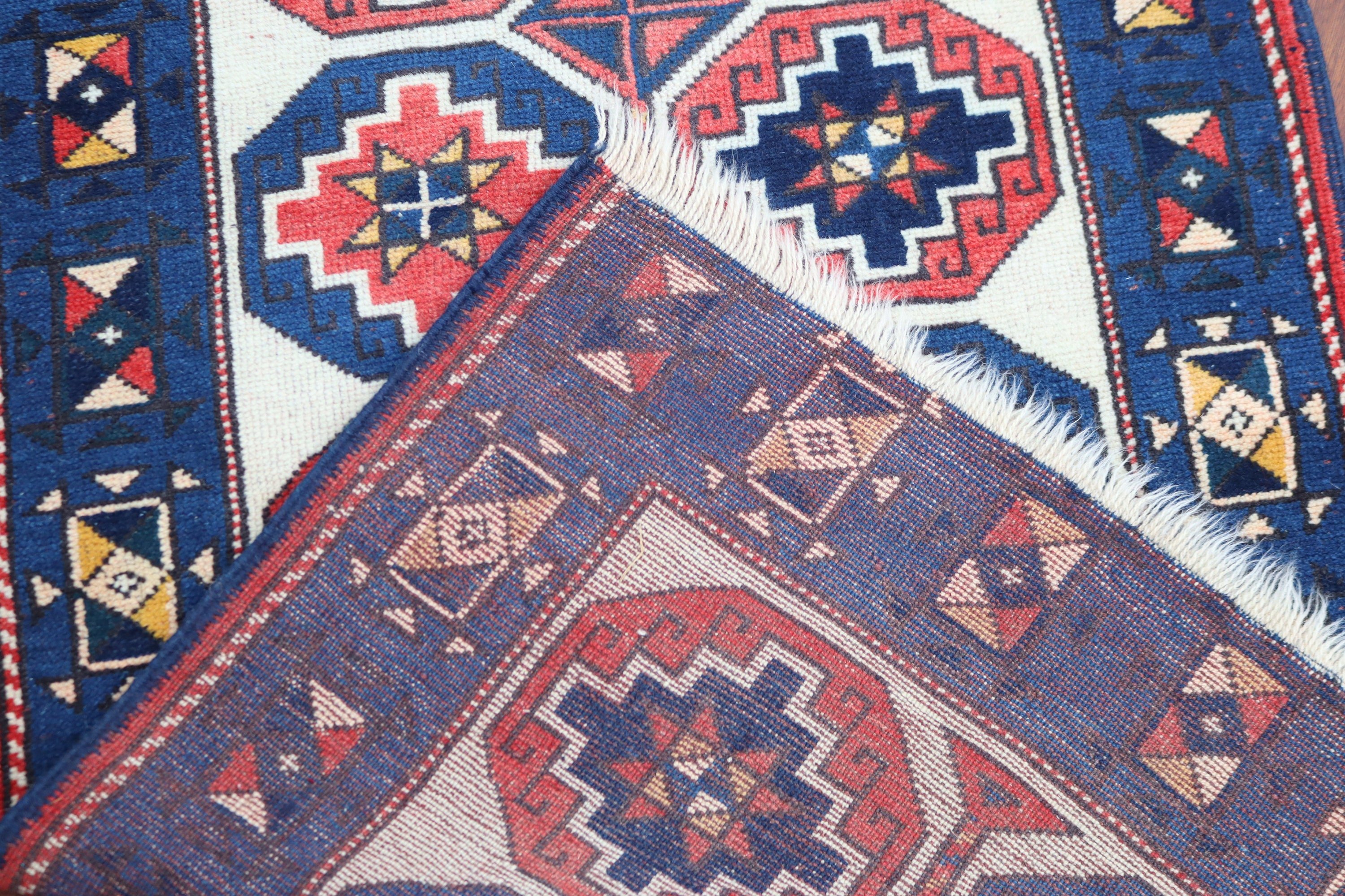 Mavi Açıklama Halısı, Türk Halısı, Boho Halısı, Koridor Halısı, Mutfak Halıları, Nötr Halı, Vintage Halı, 2.3x8.7 ft Runner Halıları, Mutfak Halıları