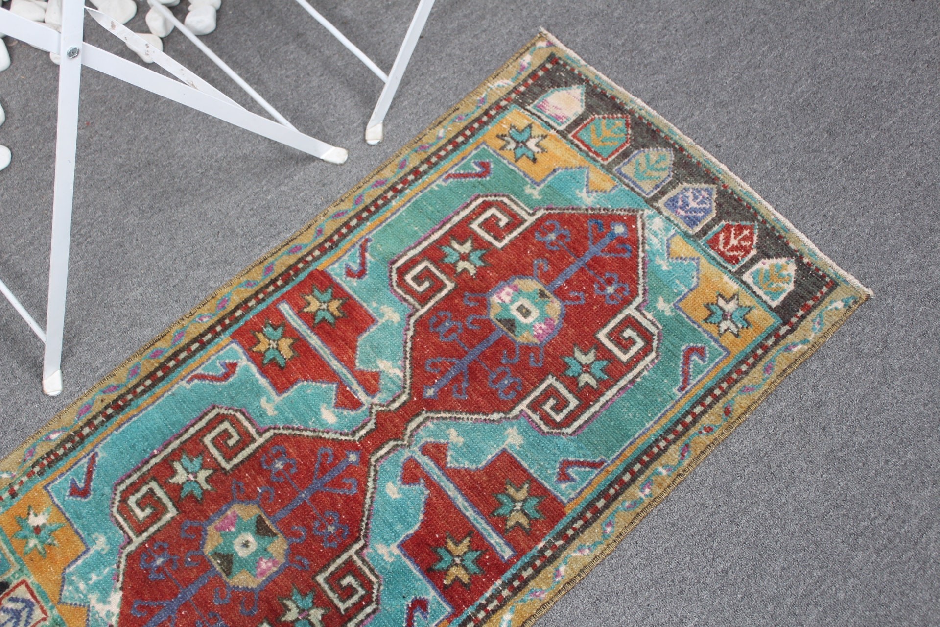 Nomadic Rugs, Antique Rug, Vintage Rugs, Turkish Rugs, Red Kitchen Rug, Kitchen Rugs, 1.7x3.2 ft Small Rugs, Bedroom Rug, Rugs for Bathroom