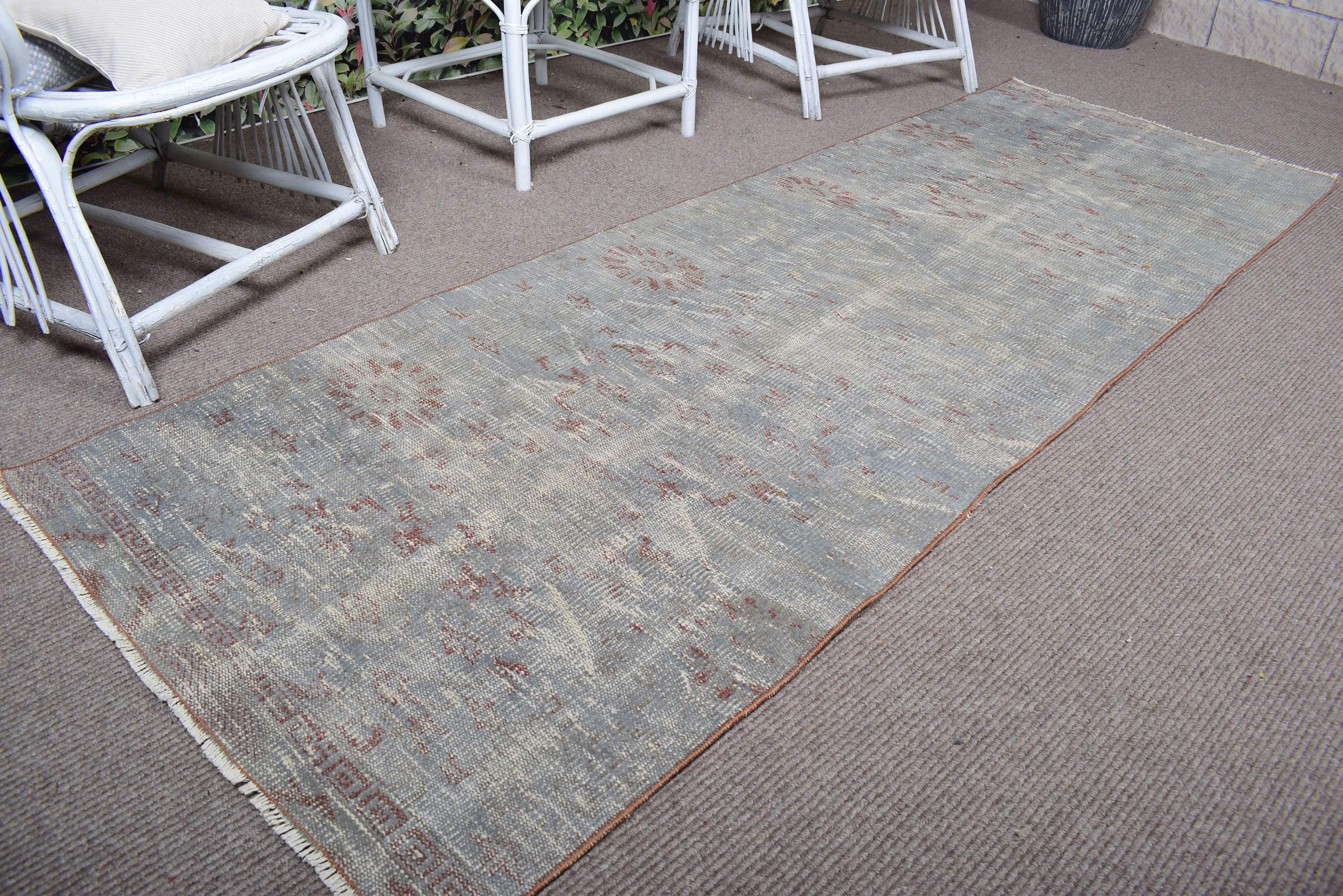 2.8x8.3 ft Runner Rugs, Outdoor Rugs, Vintage Rug, Turkish Rug, Gray Antique Rug, Beni Ourain Runner Rugs, Handwoven Rugs, Kitchen Rugs