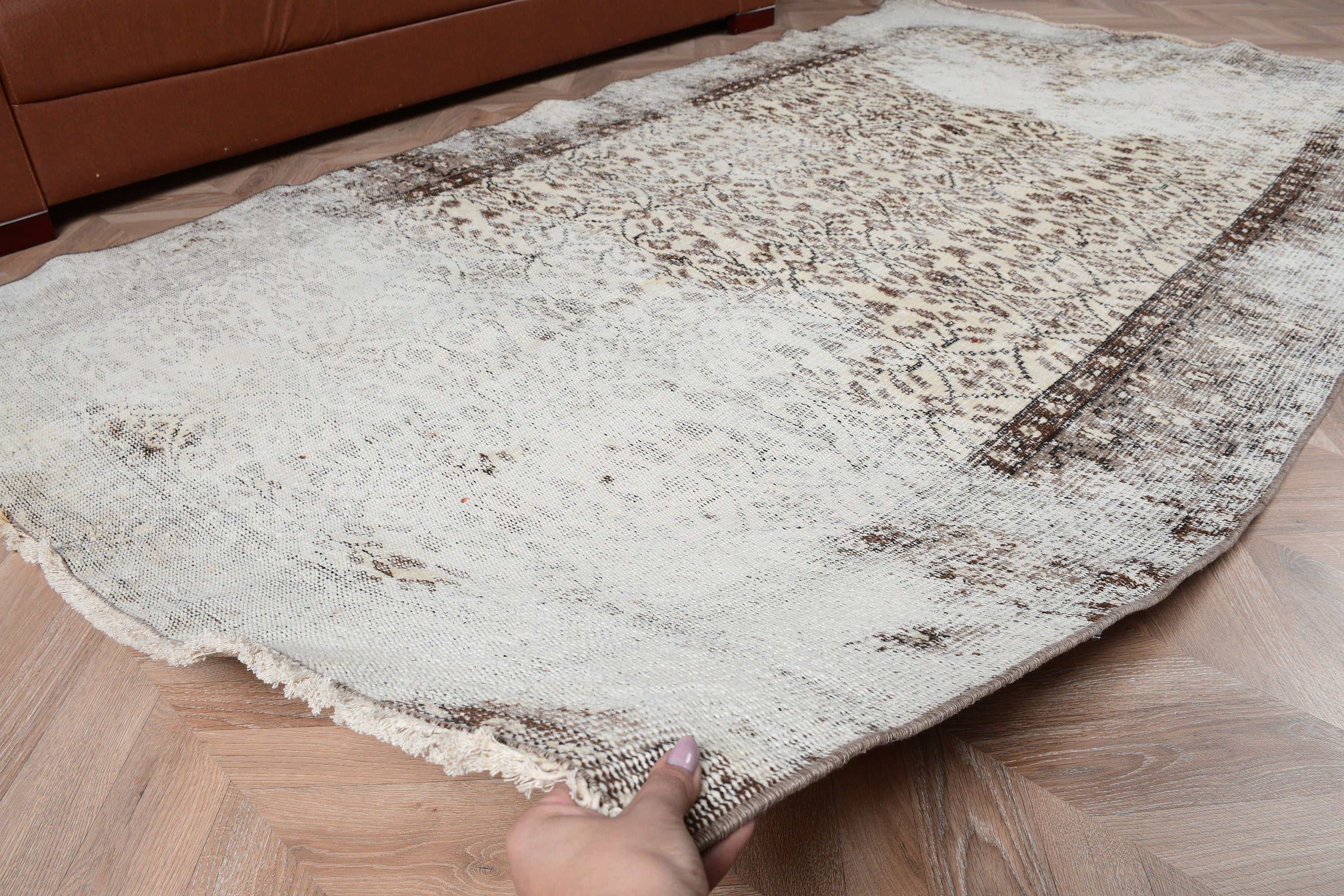 Türk Halısı, Yatak Odası Halıları, Antika Halı, Fas Halısı, 4,9x8,5 ft Büyük Halı, Salon Halısı, Vintage Halı, Bej Oryantal Halı, Yatak Odası Halısı