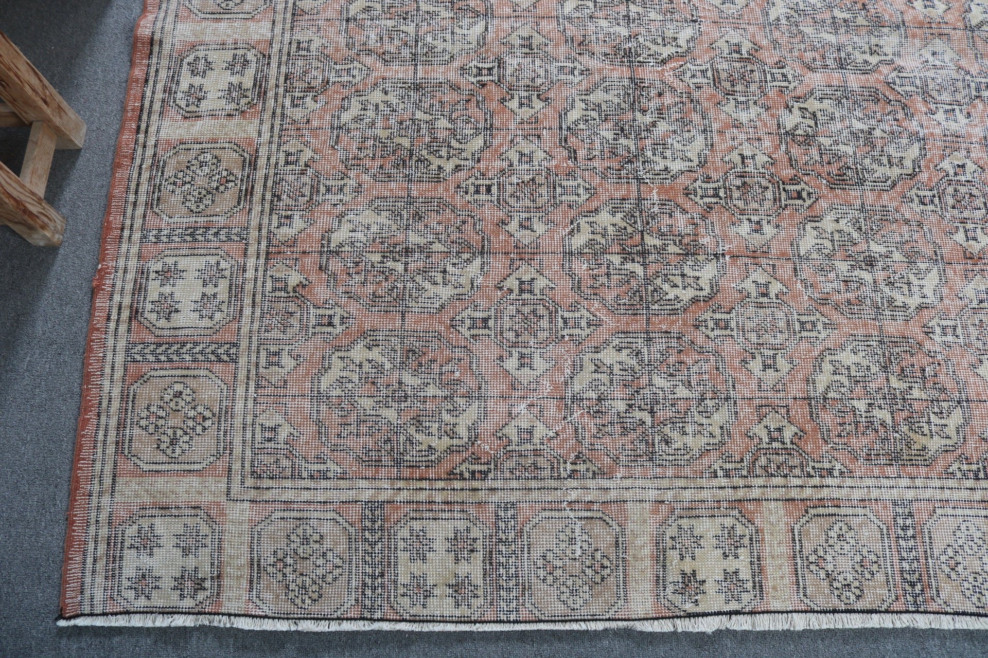Living Room Rug, Vintage Rug, Retro Rugs, Colorful Rug, 7.3x9.9 ft Oversize Rug, Cool Rugs, Turkish Rug, Saloon Rug, Rugs for Dining Room