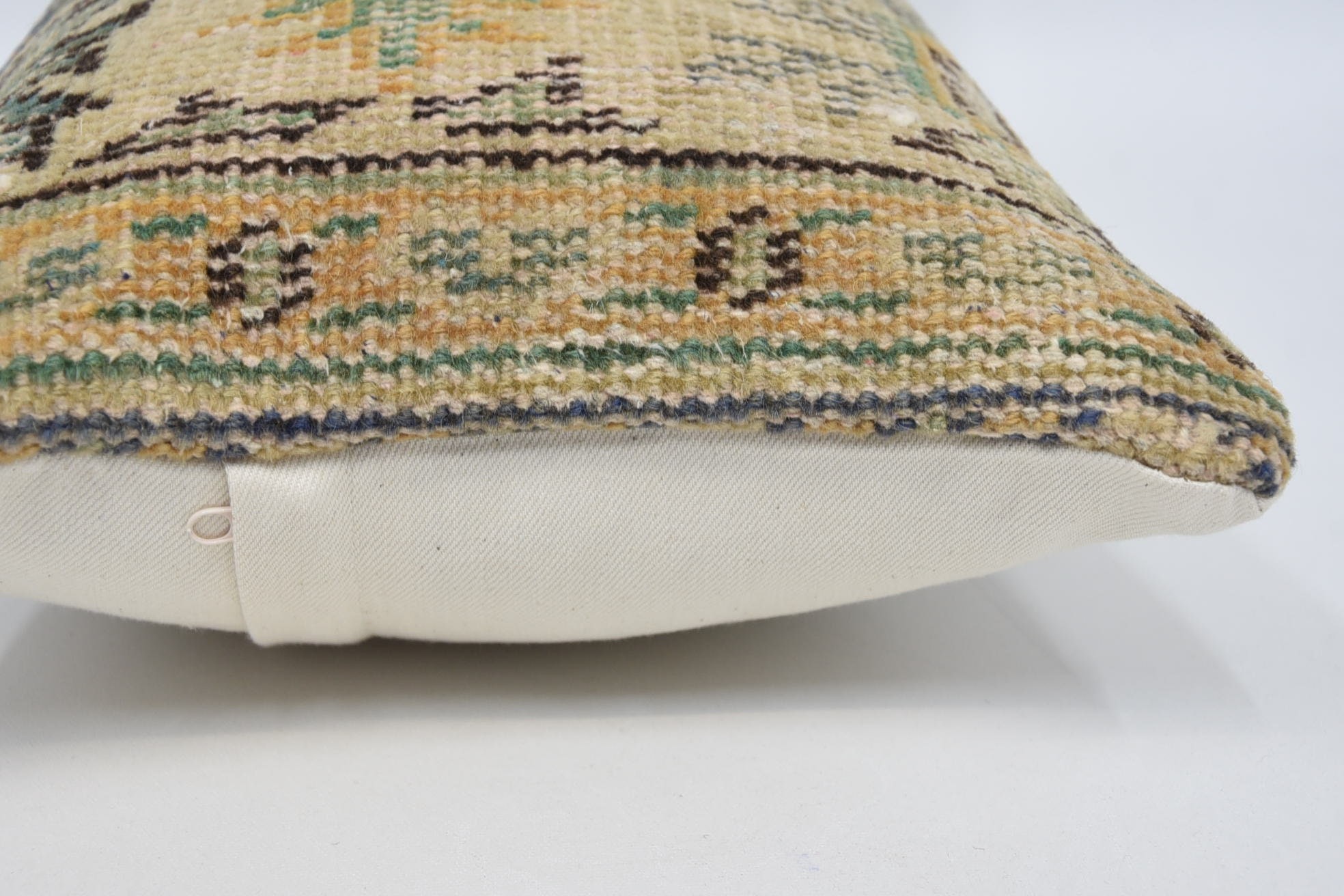 Custom Pillow Cover, 12"x24" Beige Cushion Case, Muted Cushion, Interior Designer Pillow, Antique Pillows, Handmade Kilim Cushion