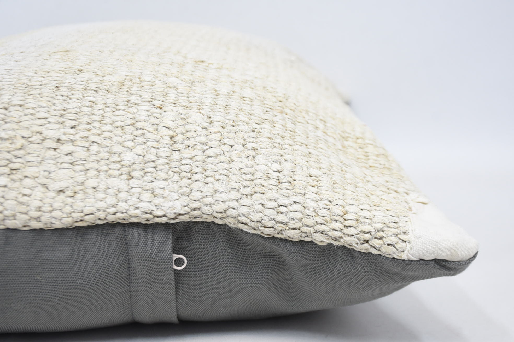 Home Decor Pillow, Turkish Corner Pillow Sham, 20"x28" Beige Pillow, Interior Designer Pillow, Vintage Kilim Throw Pillow