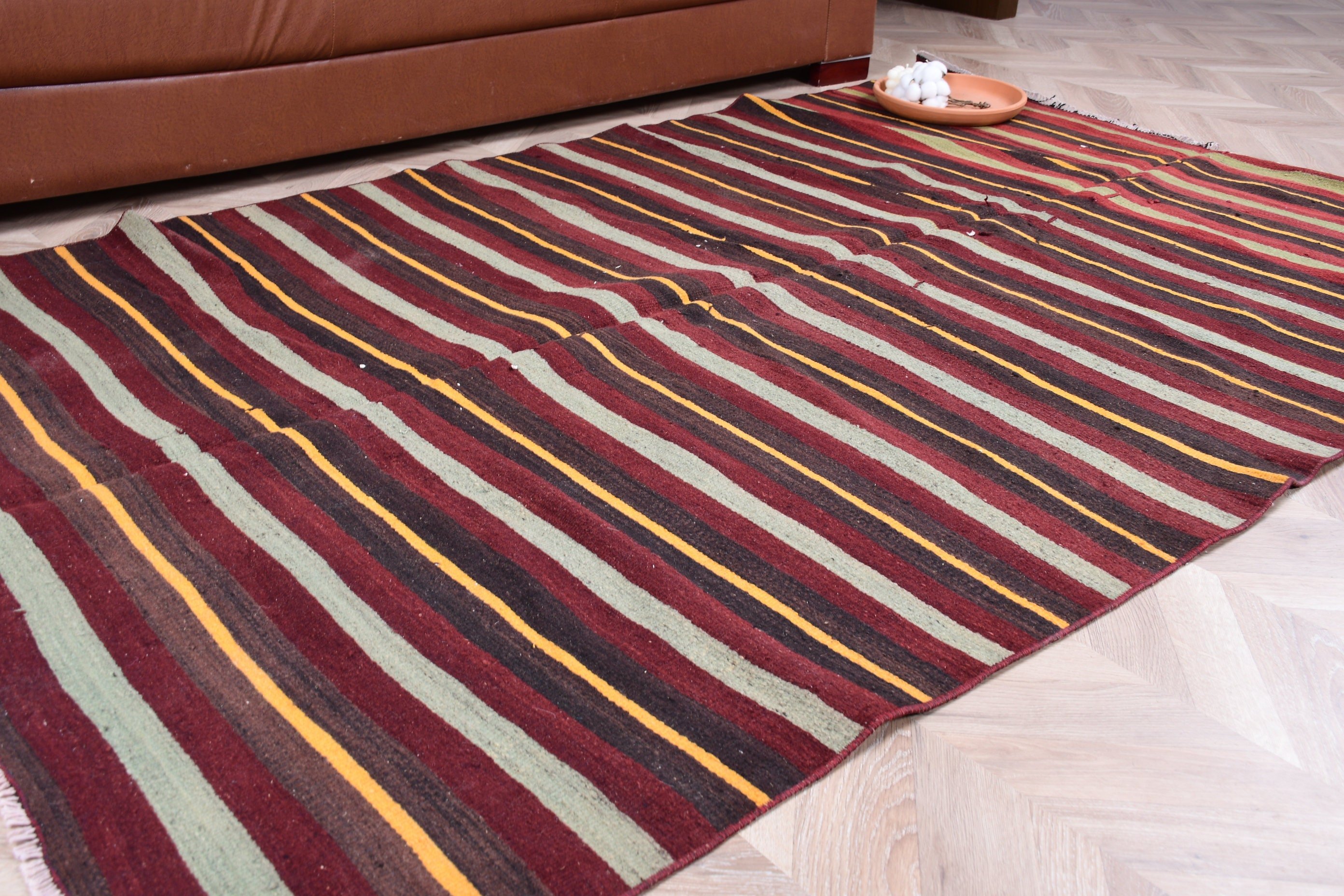 Oriental Rug, 4.6x7.3 ft Area Rugs, Purple Oushak Rug, Bedroom Rug, Turkish Rug, Kilim, Kitchen Rug, Anatolian Rug, Pale Rugs, Vintage Rug