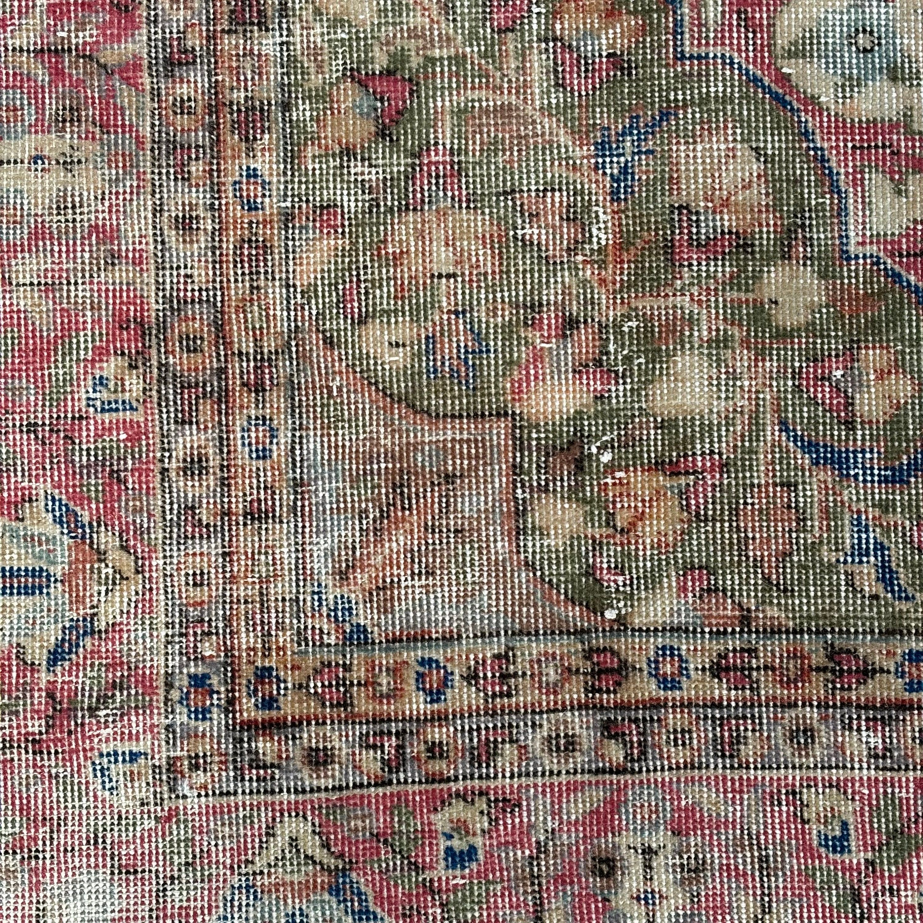 Vintage Halı, Büyük Oushak Halıları, Salon Halısı, Pembe Düz Dokuma Halıları, Açıklama Halıları, 5,5x9,1 ft Büyük Halıları, Türk Halıları