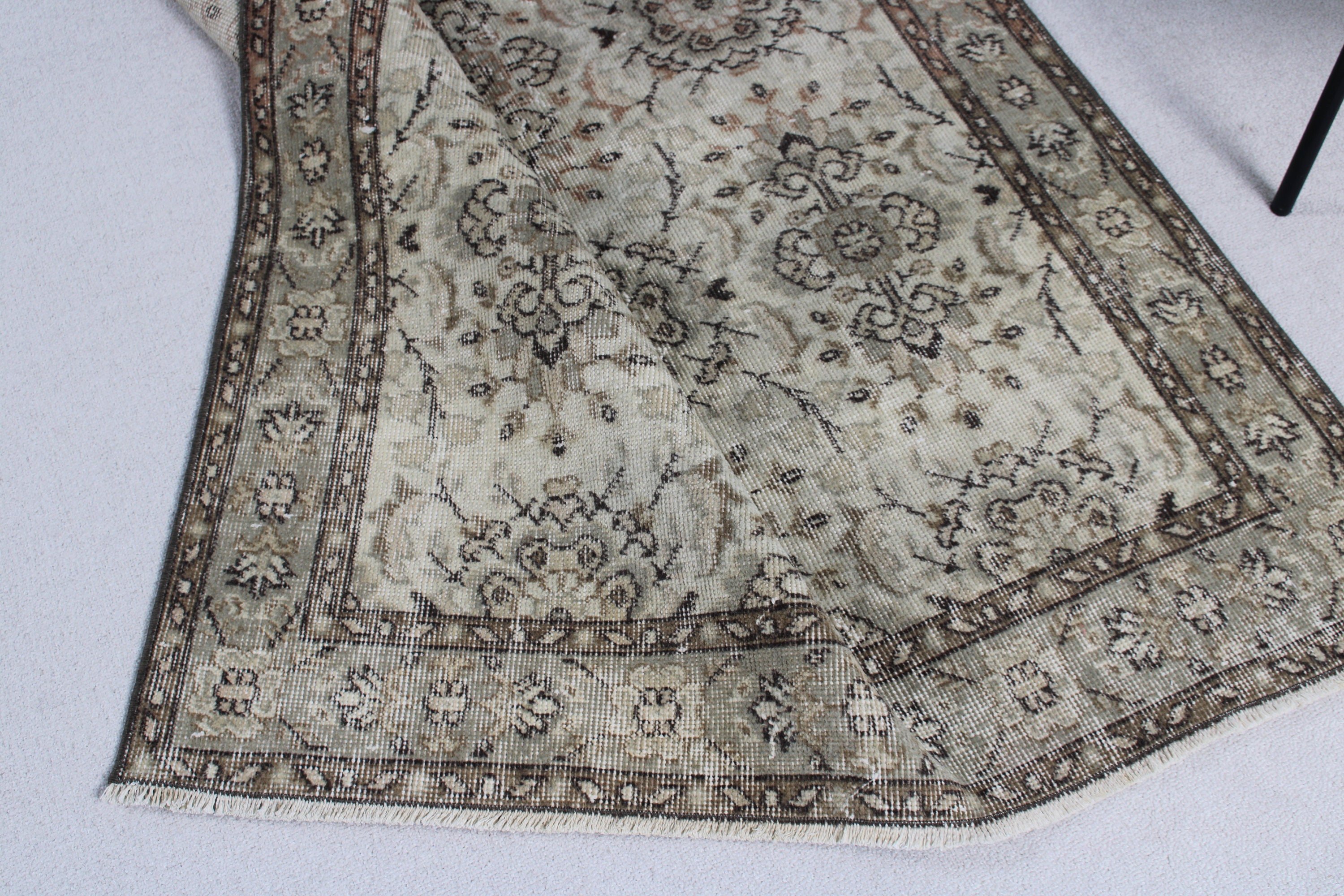 Aztek Halısı, Türk Halıları, Oushak Bölgesi Halıları, Mutfak Halısı, Lüks Halı, Vintage Halılar, Bej Geometrik Halı, 3,7x6,8 ft Alan Halıları, Yün Halılar